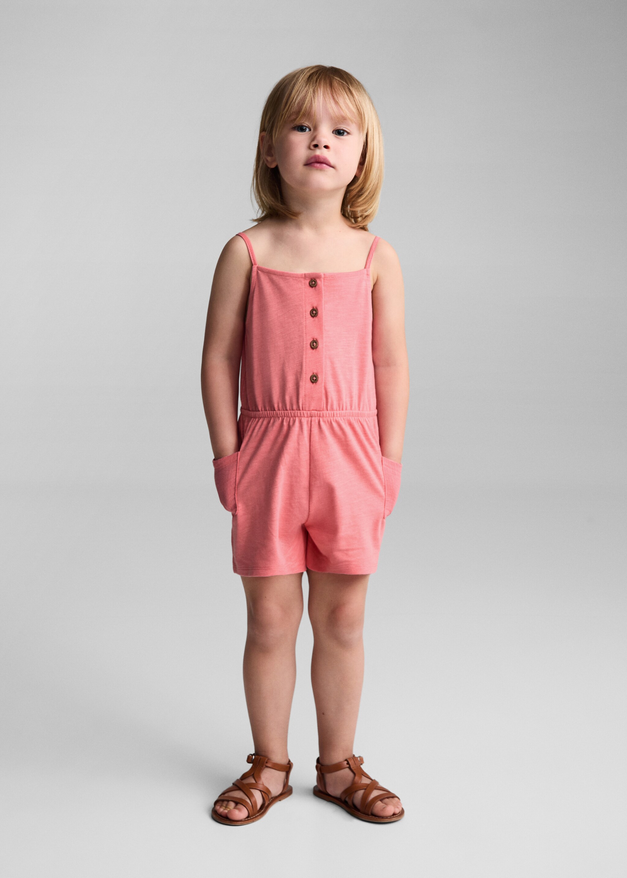 Cotton short jumpsuit - General plane
