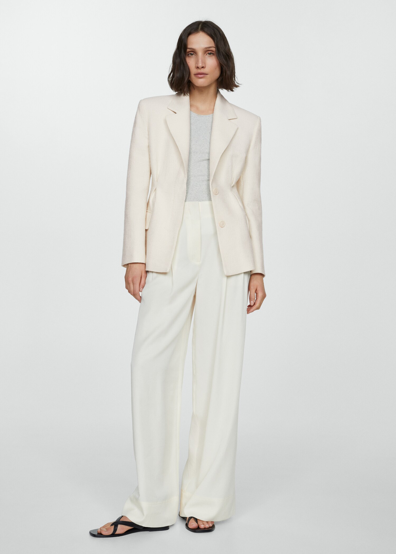 Blazer texture dettaglio pinces - Piano generale