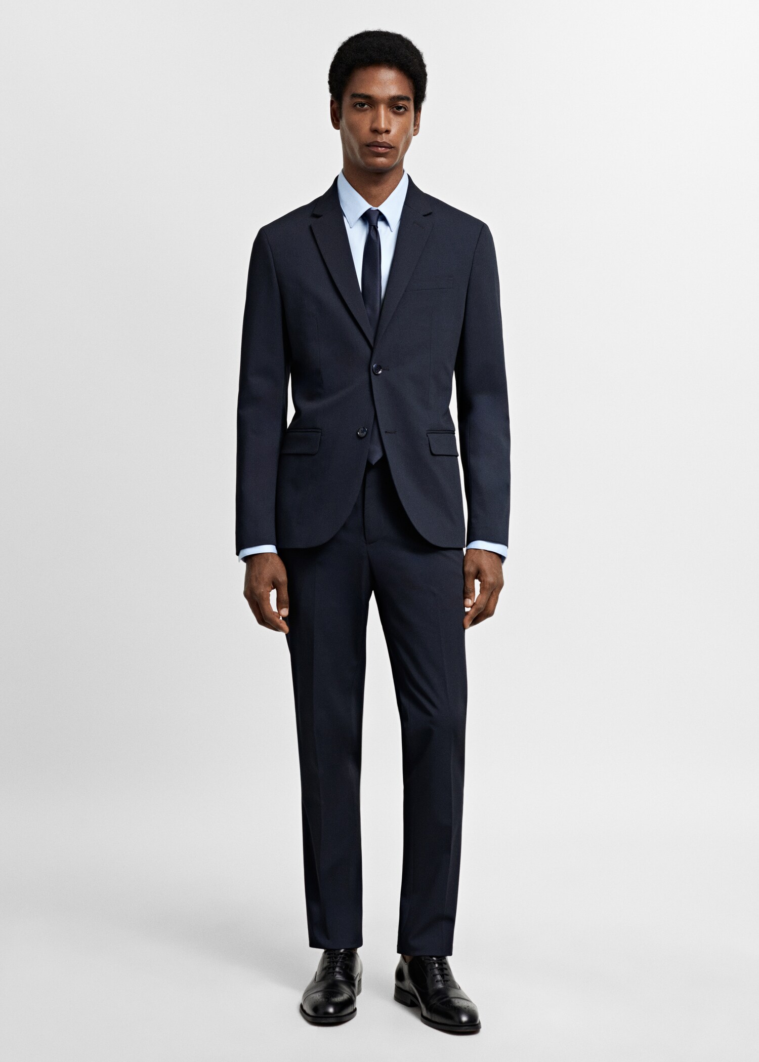 Πουκάμισο κοστουμιού super slim fit ποπλίνα - Γενικό πλάνο