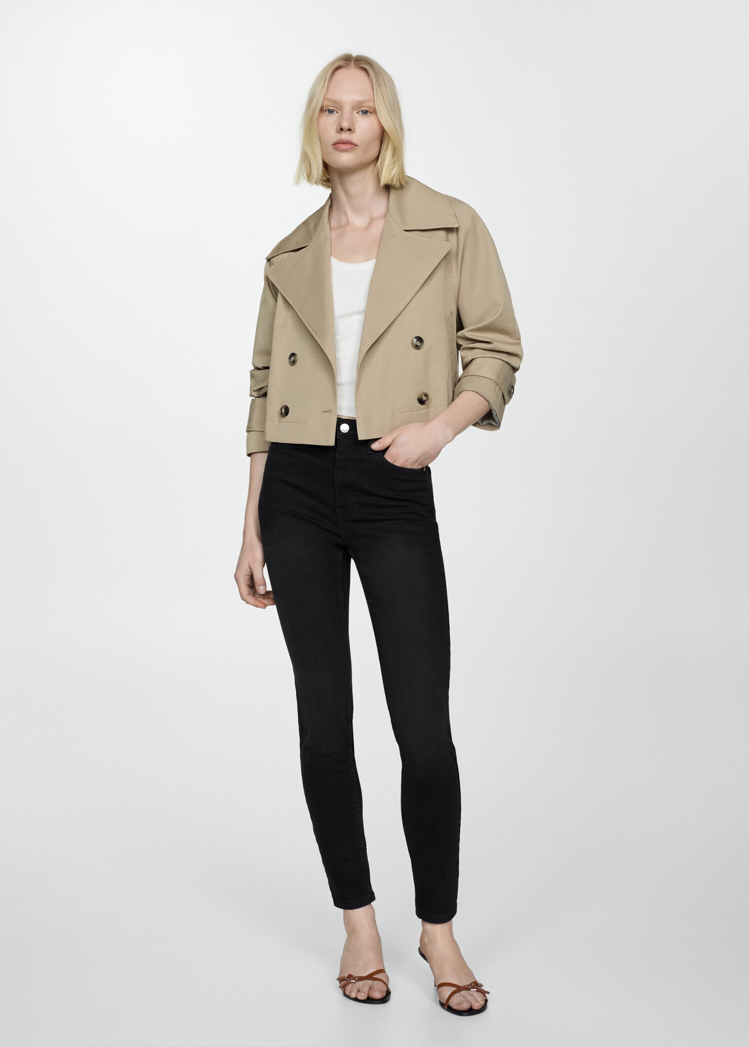 High-waist skinny jeans - Overzichtstekening