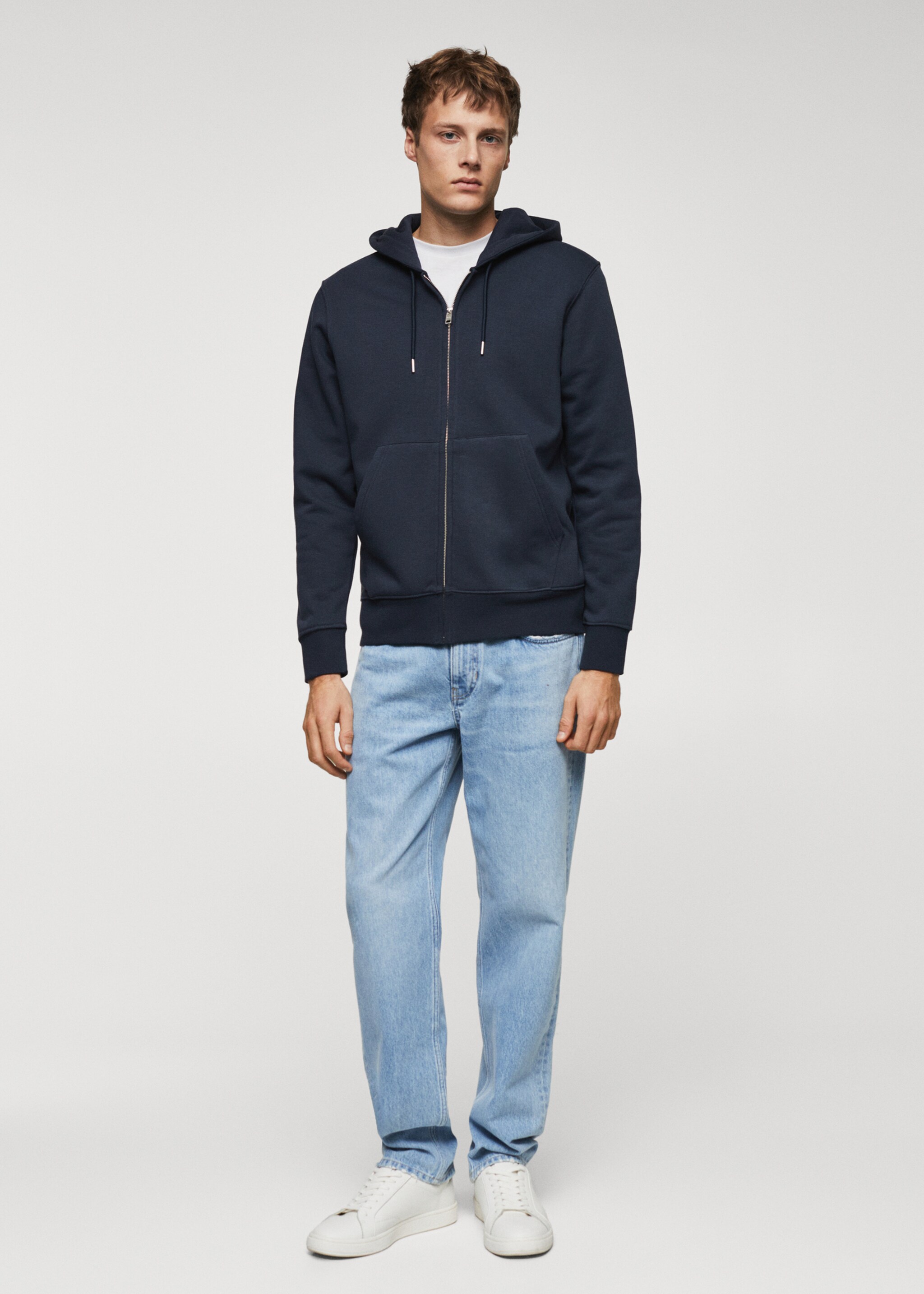 Cotton zip-up hoodie - General plane