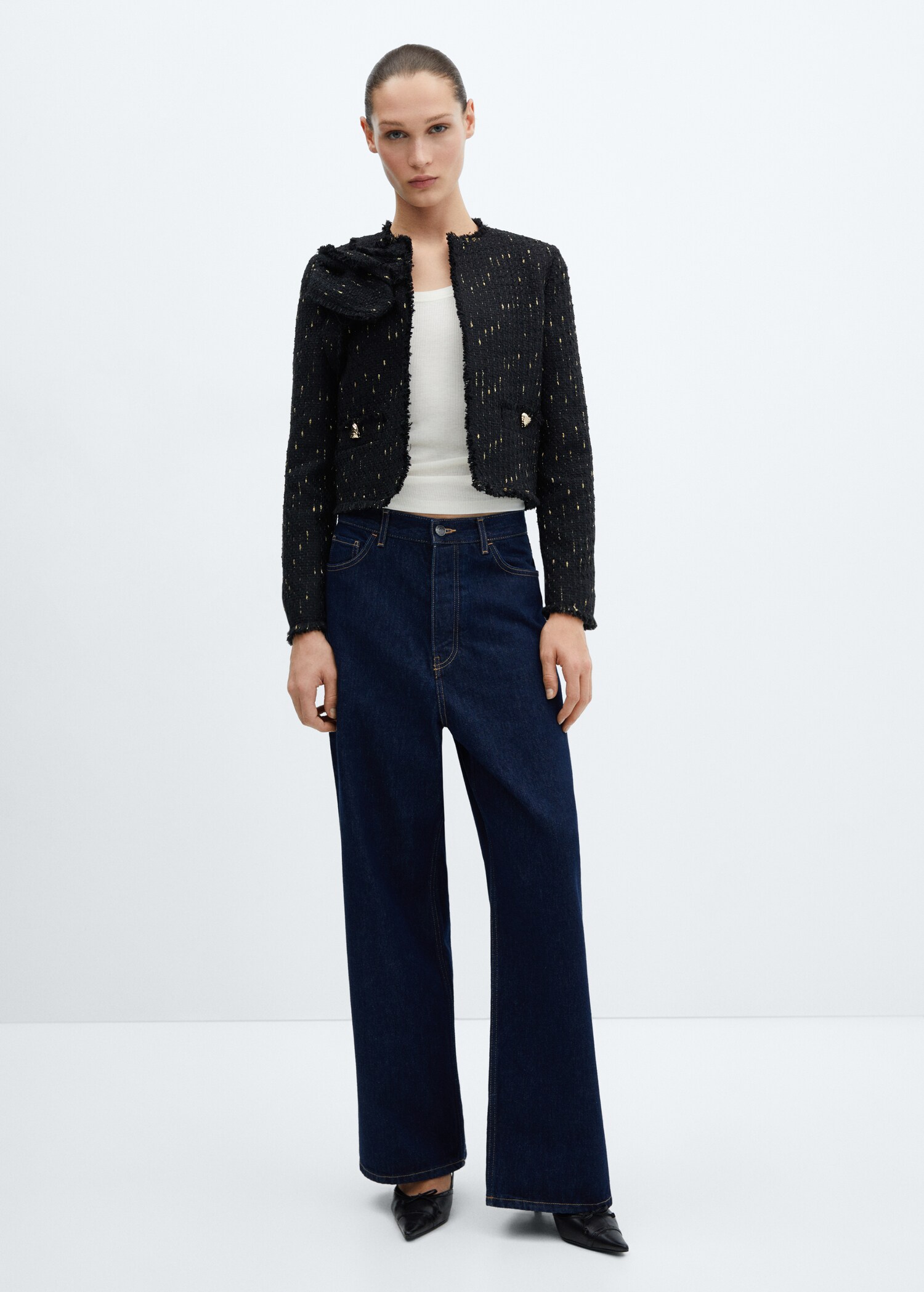 Veste en tweed détails Lurex - Plan général