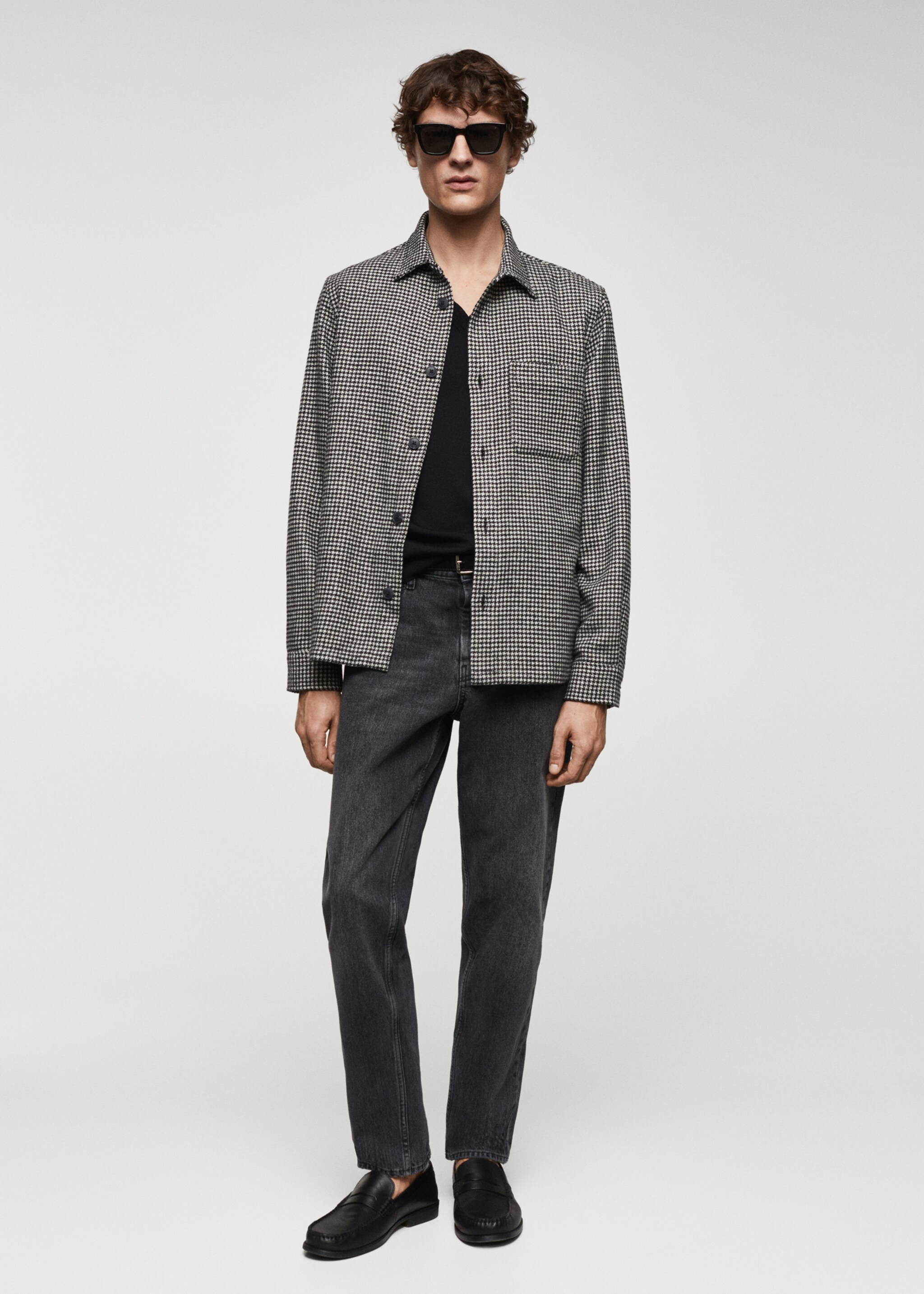 Sobrecamisa de pied-de-poule - Plano geral