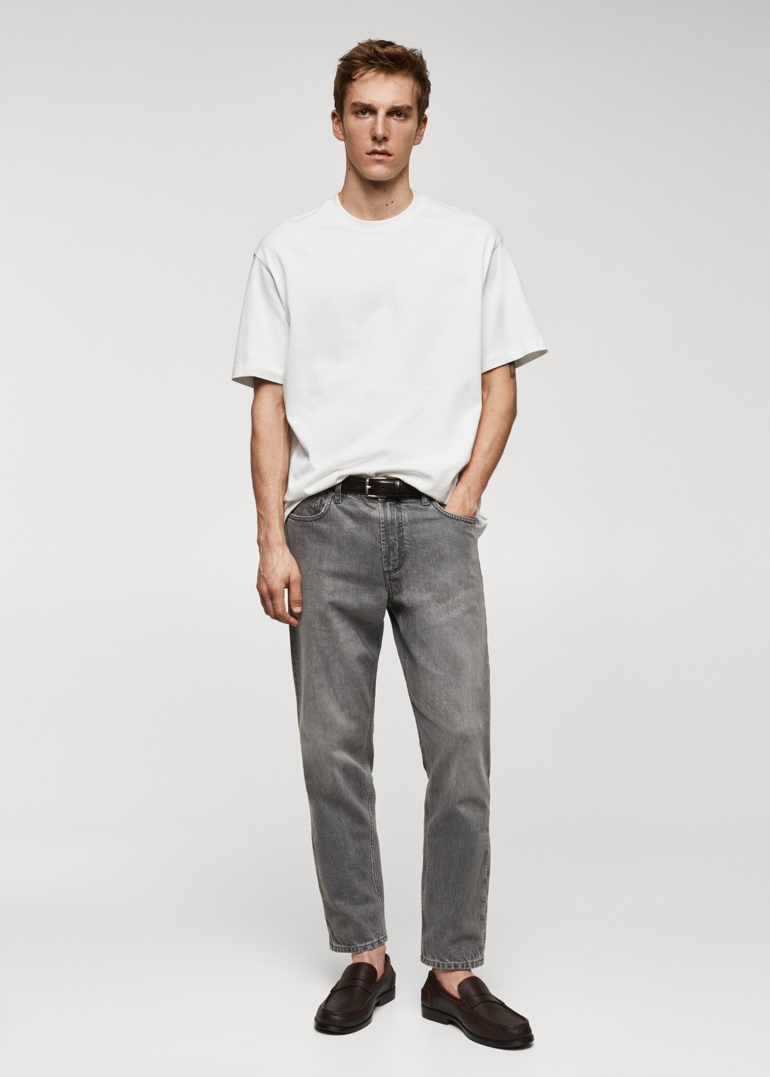 Samarreta bàsica 100% cotó relaxed fit - Pla general