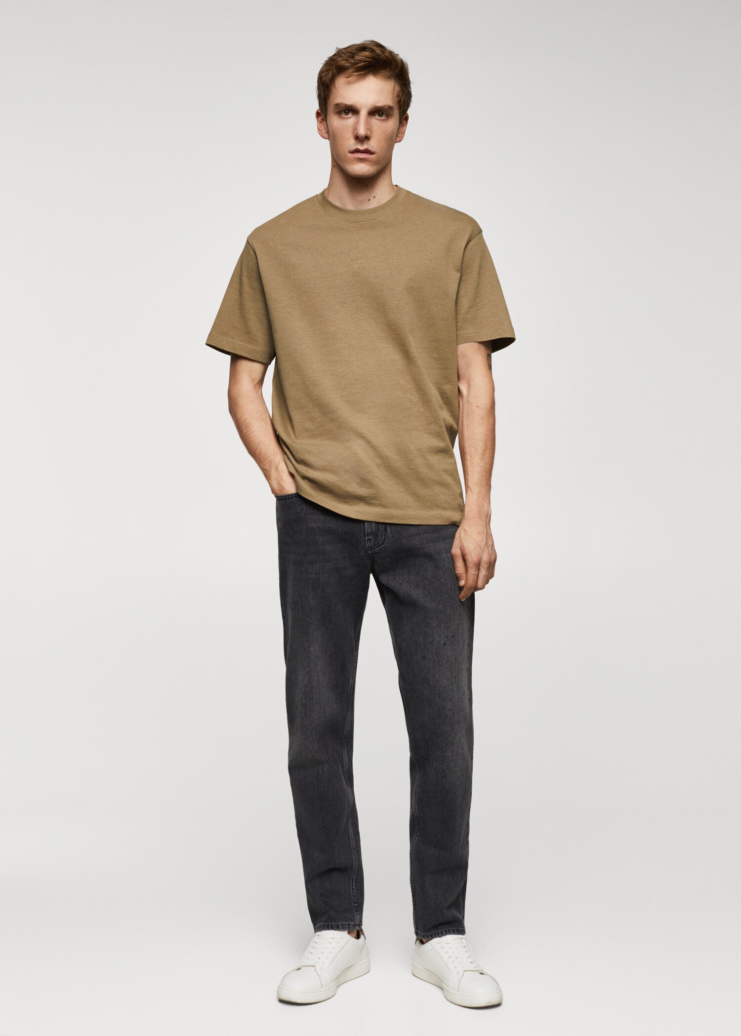 Samarreta bàsica 100% cotó relaxed fit - Pla general