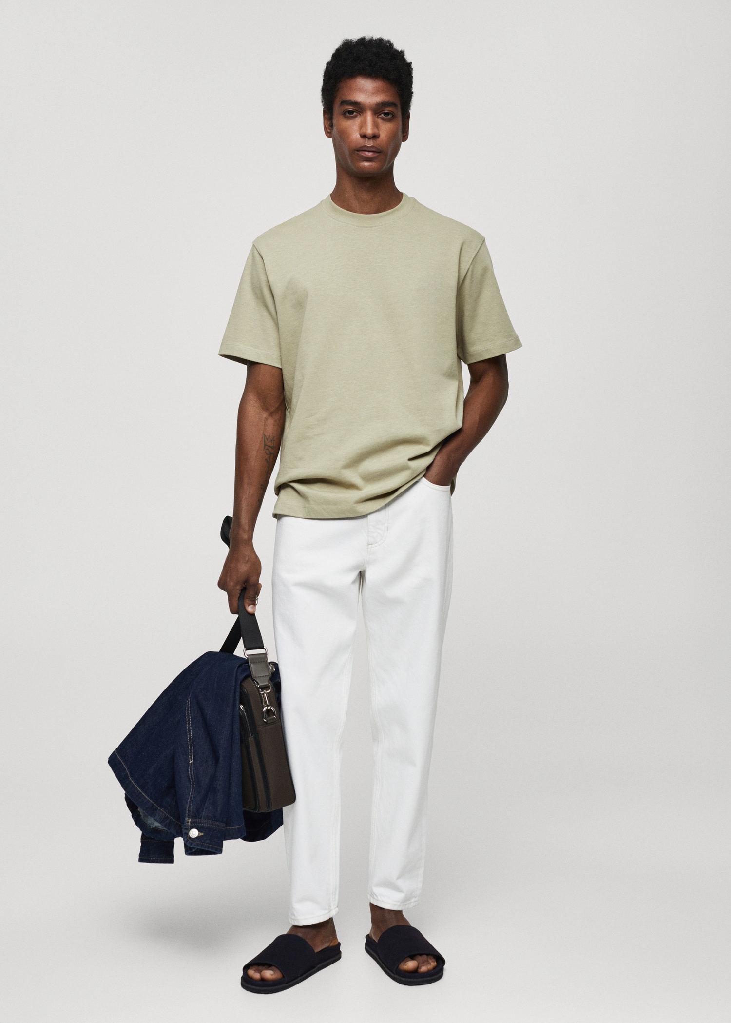 Samarreta bàsica 100% cotó relaxed fit - Pla general