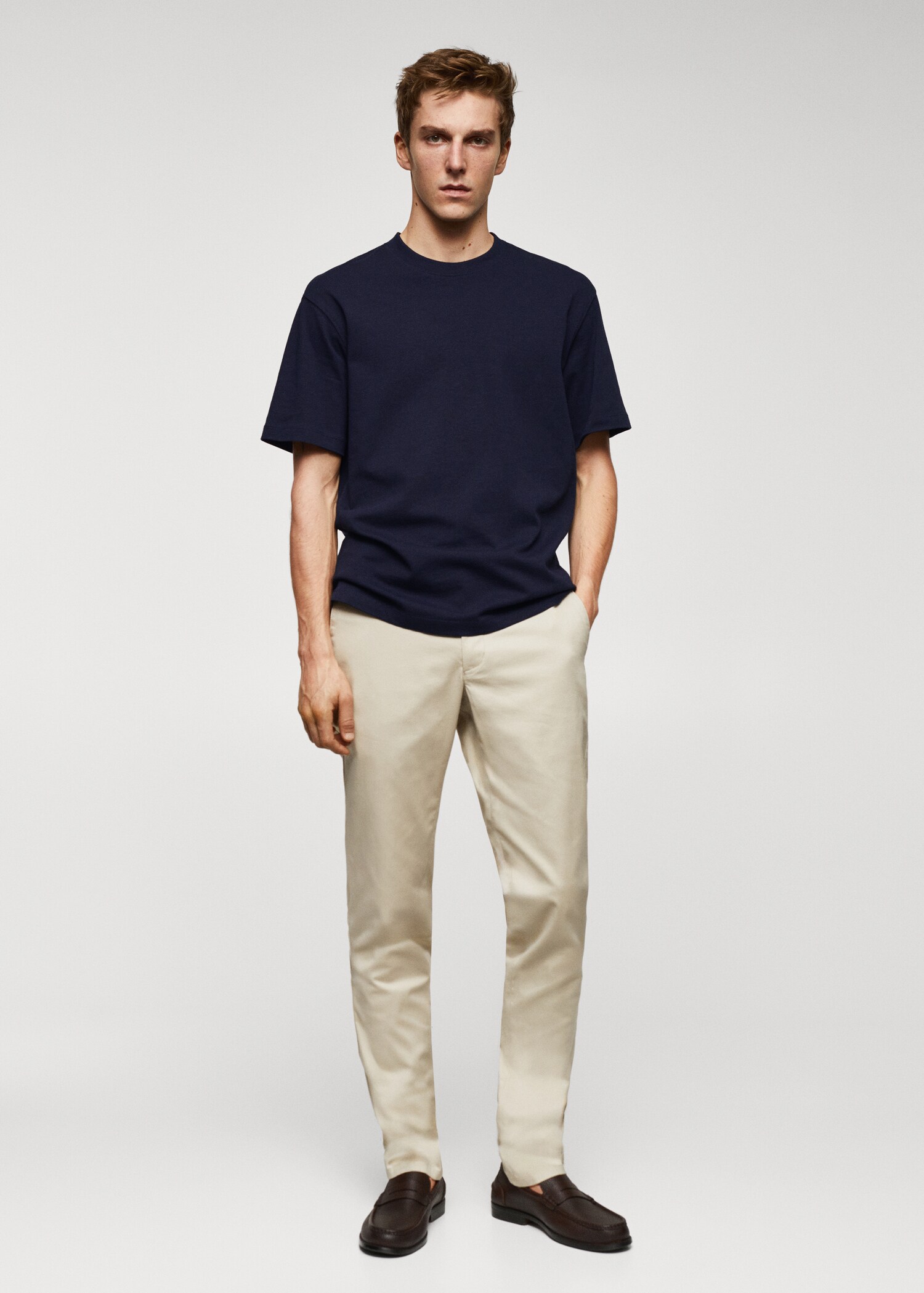 Samarreta bàsica 100% cotó relaxed fit - Pla general