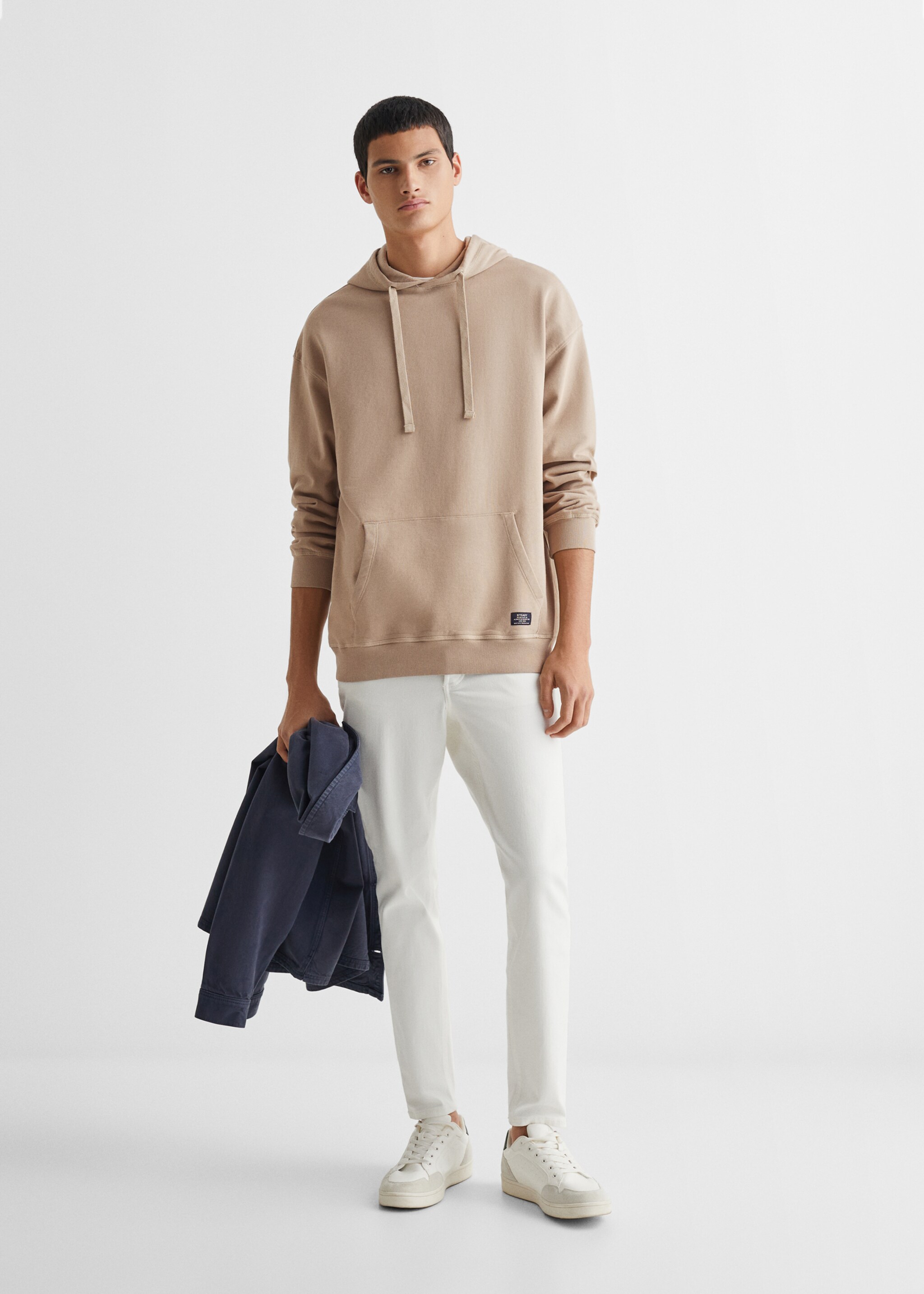 Unisex-Kapuzensweatshirt - Allgemeine Ansicht, Beige. Ref: 67050652-00.