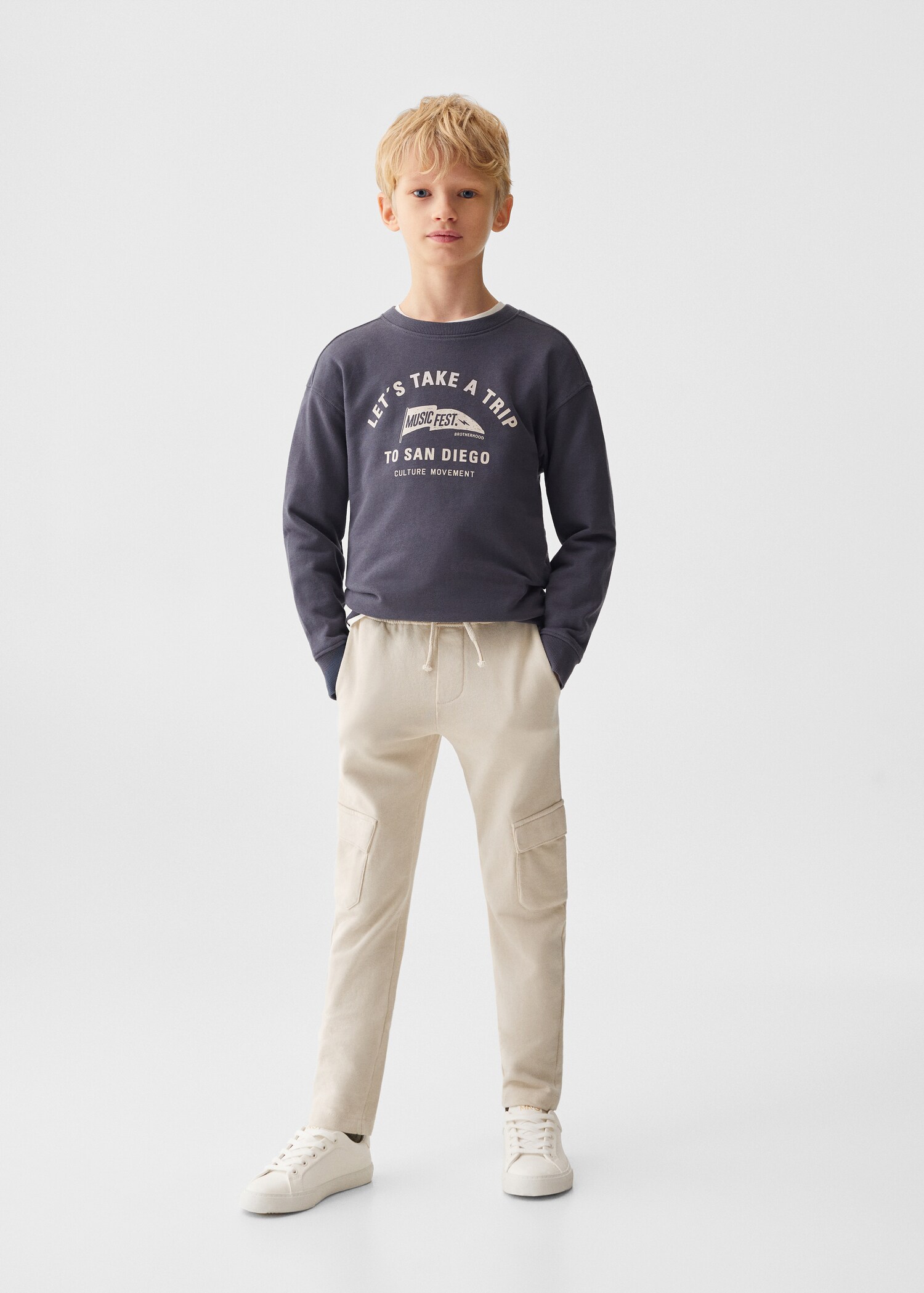 Jogger-Hose aus Baumwolle - Allgemeine Ansicht