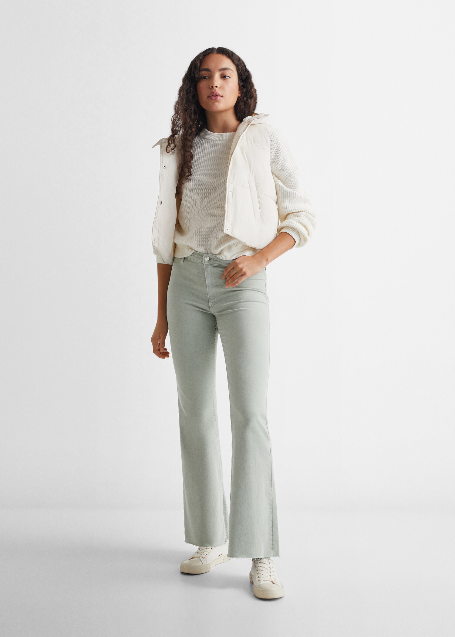 Flared jeans with opening - General plane