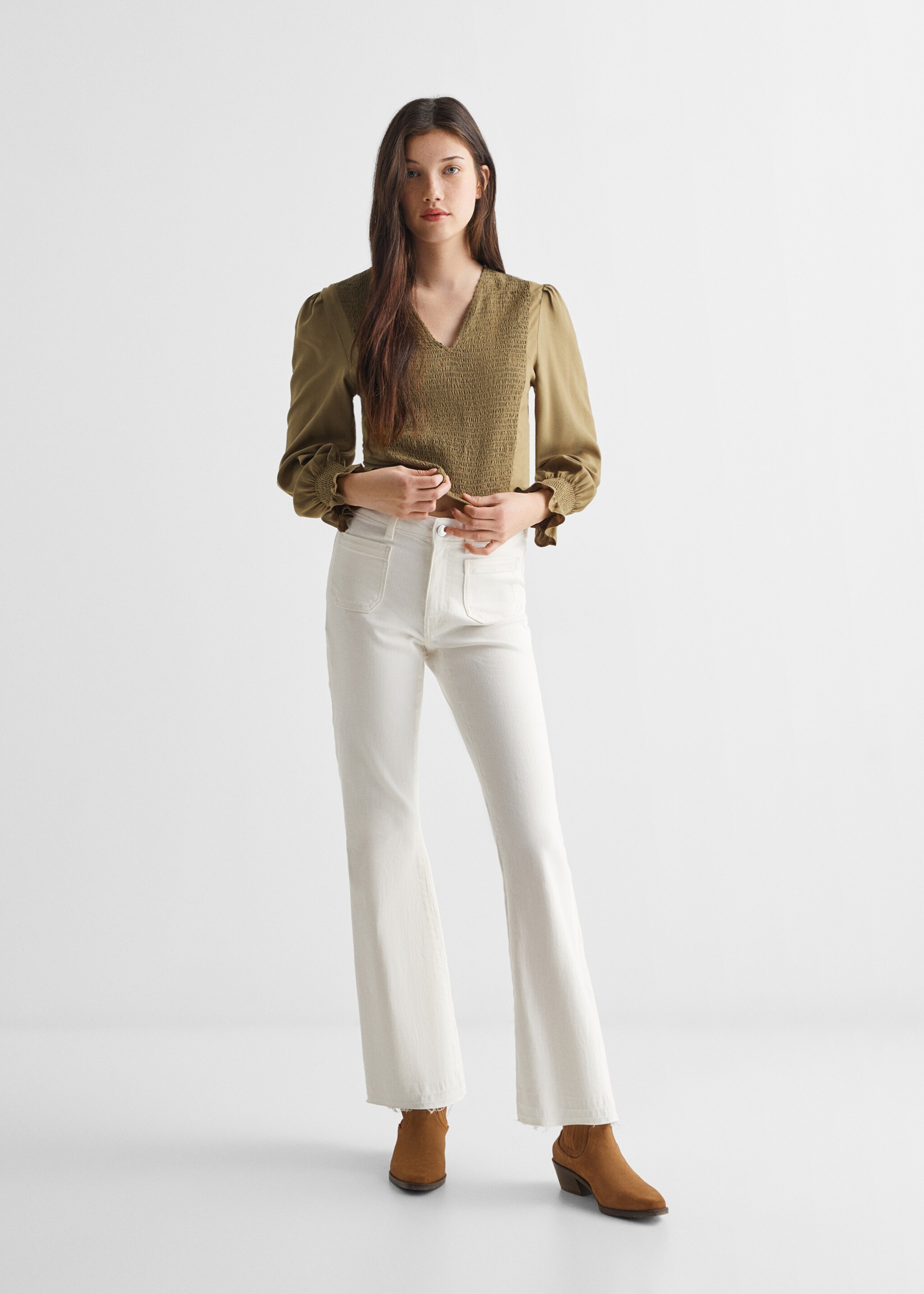 Ruched flowing blouse - General plane