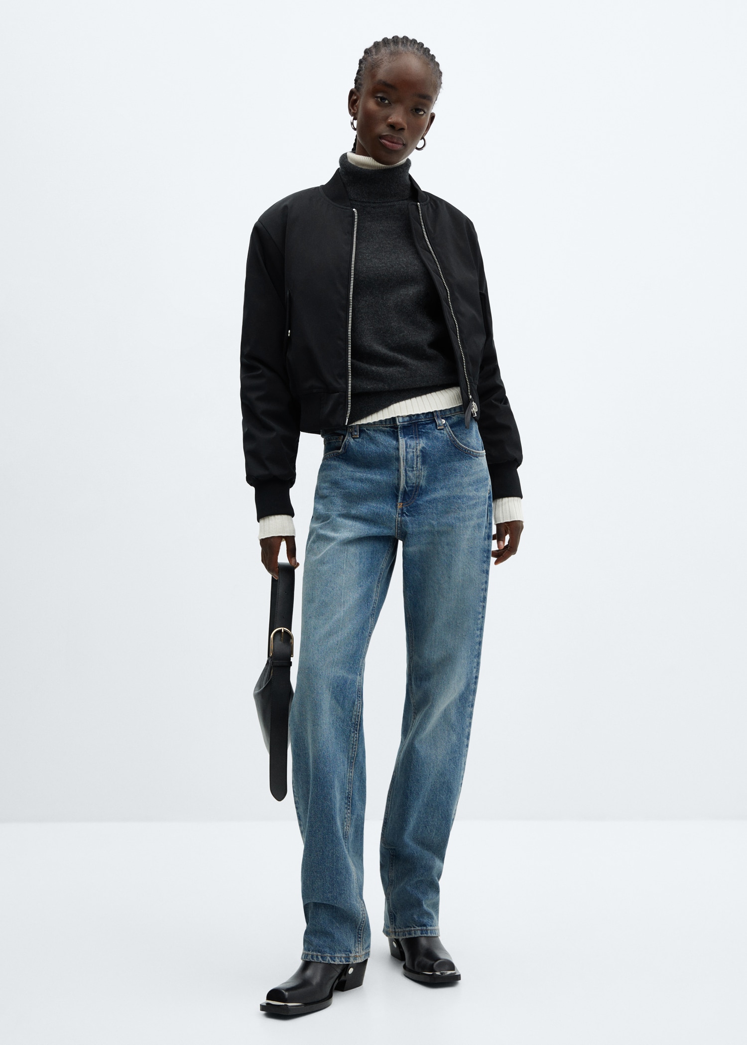 Oversized bomber jacket Women MANGO OUTLET USA