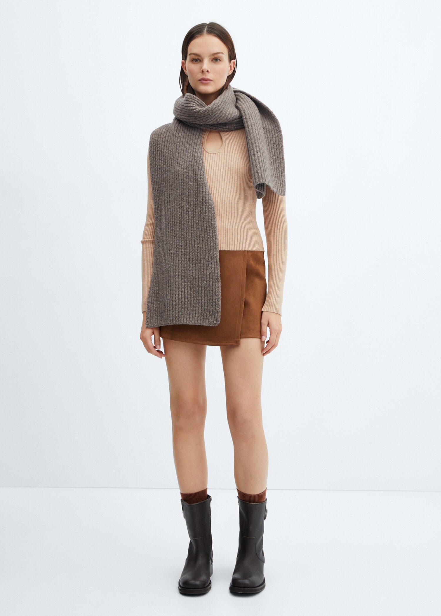 Pullover mit Poloshirtkragen und Schlitz - Allgemeine Ansicht