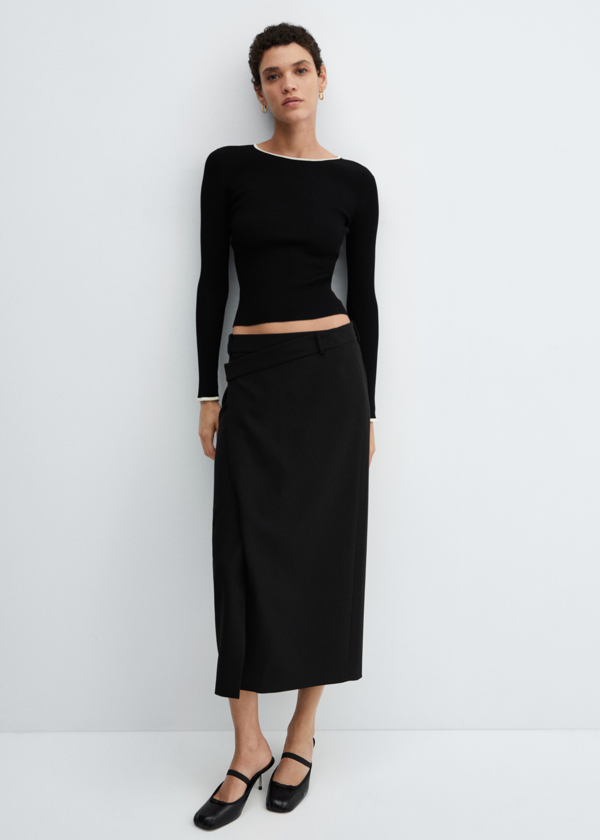 Jersei rivet contrast - Pla general, Negre. Ref: 67054034-00.