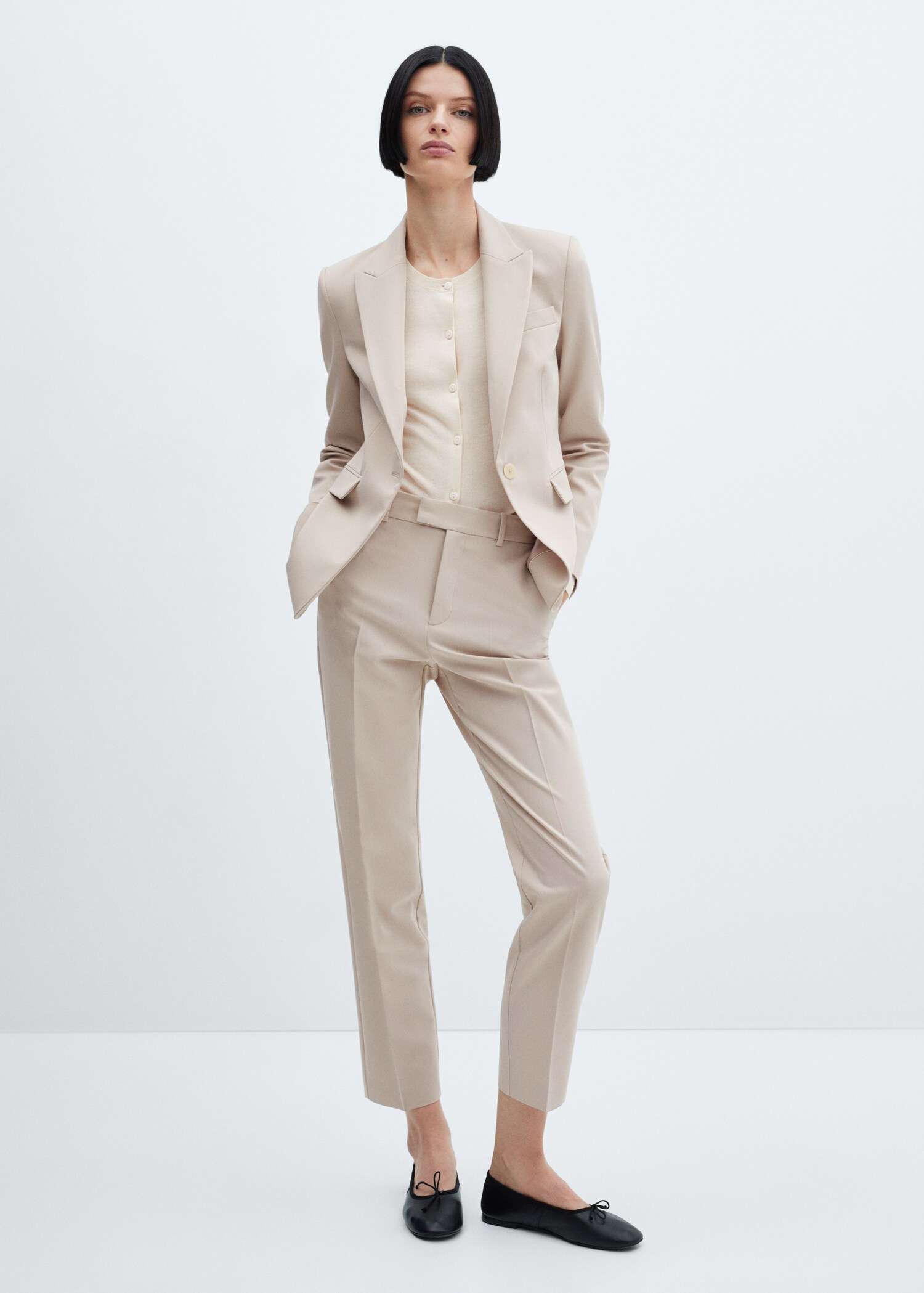 Fitted suit jacket - General plane