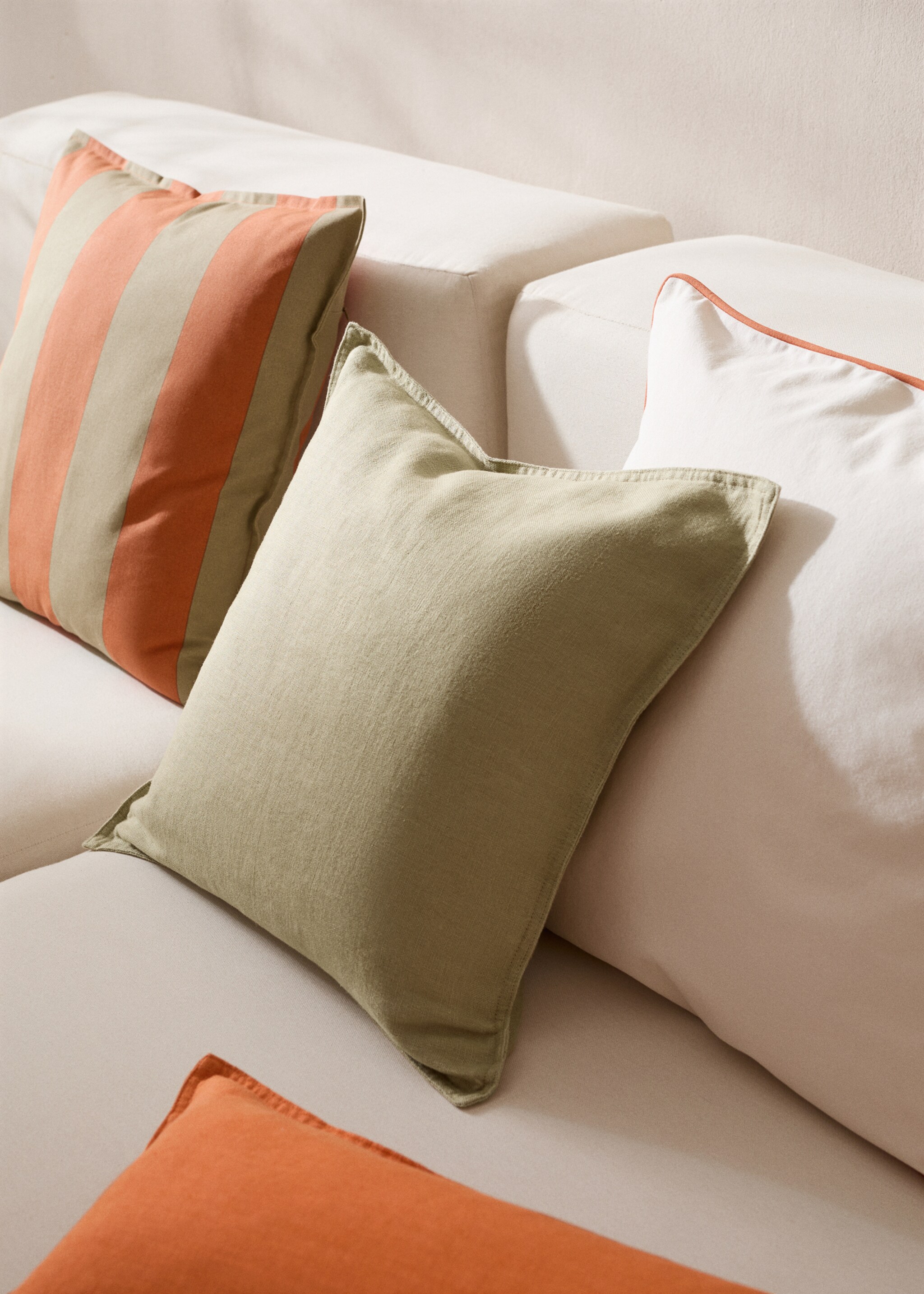 Housse de coussin 100 % lin 45x45 cm - Plan général