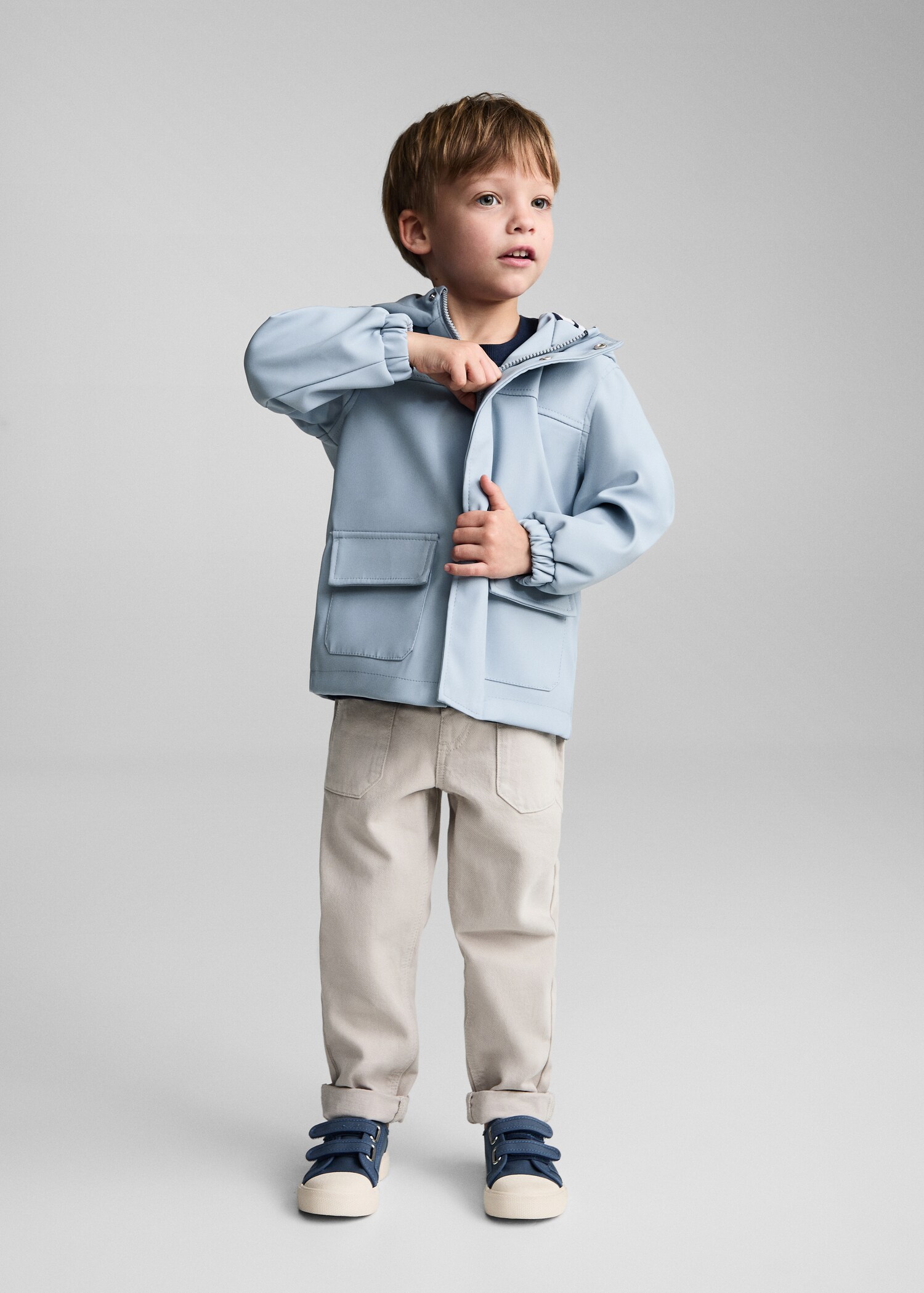 Parka impermeable capucha - Plano general