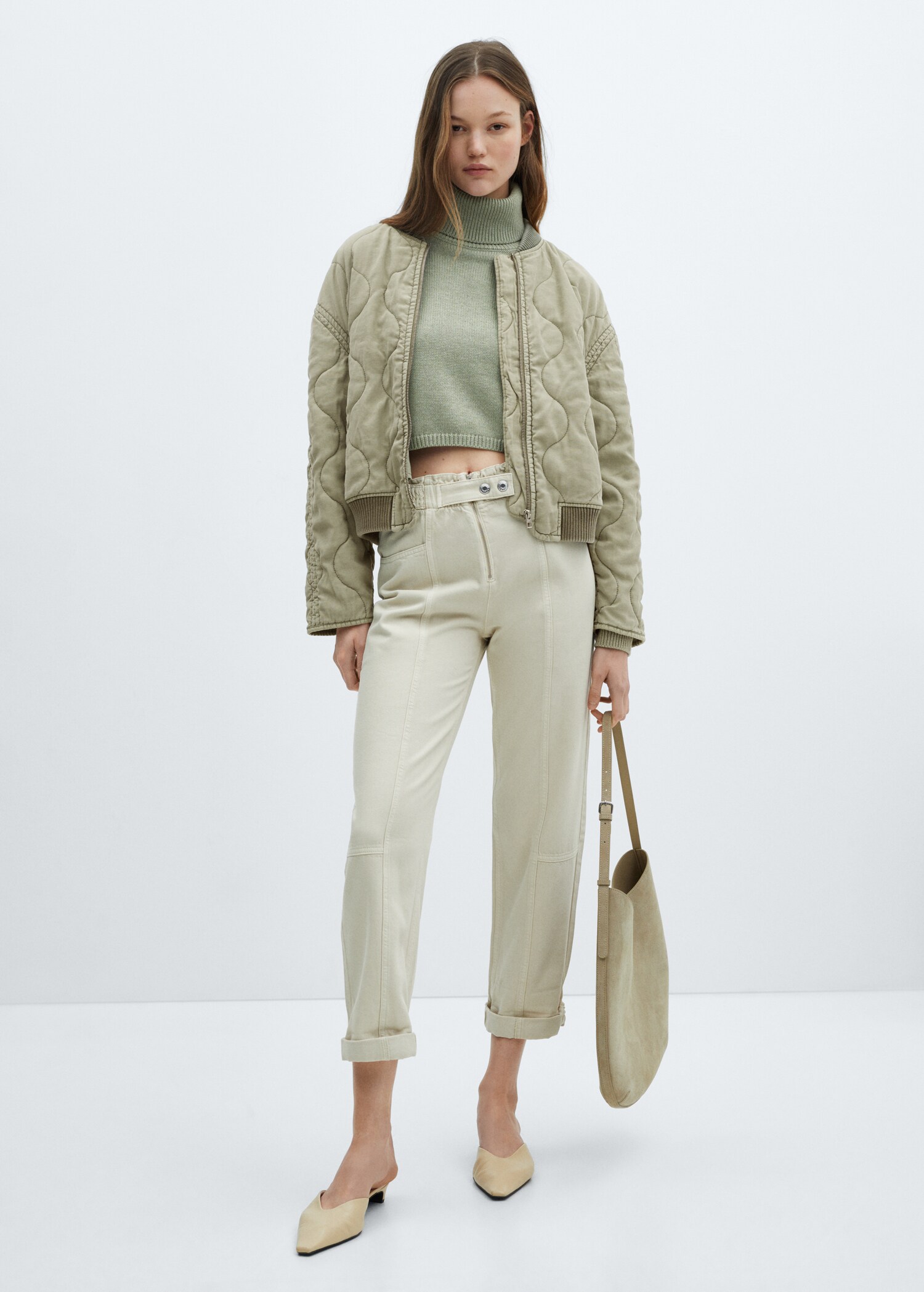 Quilted bomber jacket - General plane