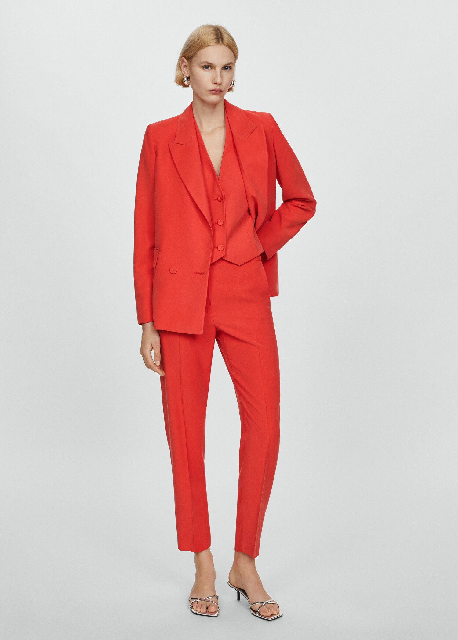 Straight suit trousers - General plane