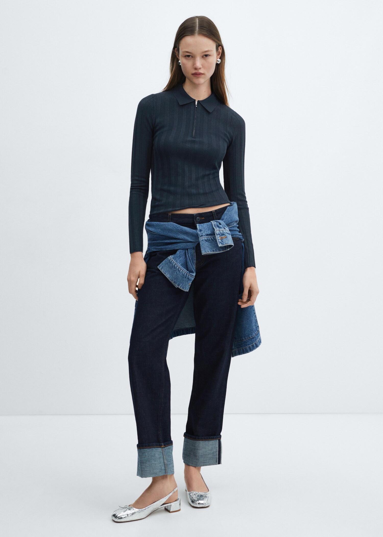 Zip neck jumper - General plane