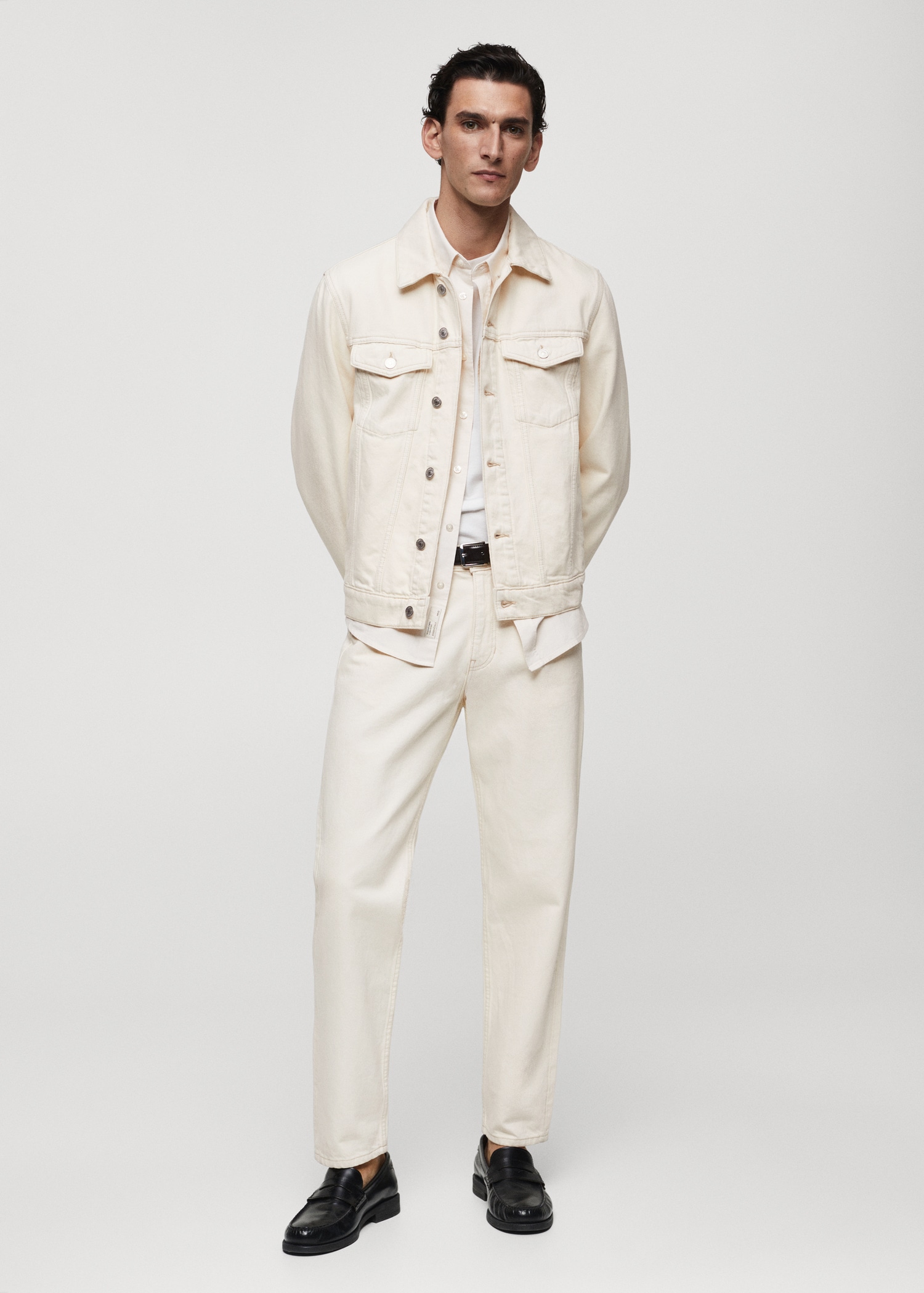 Pocketed denim jacket Men MANGO OUTLET USA