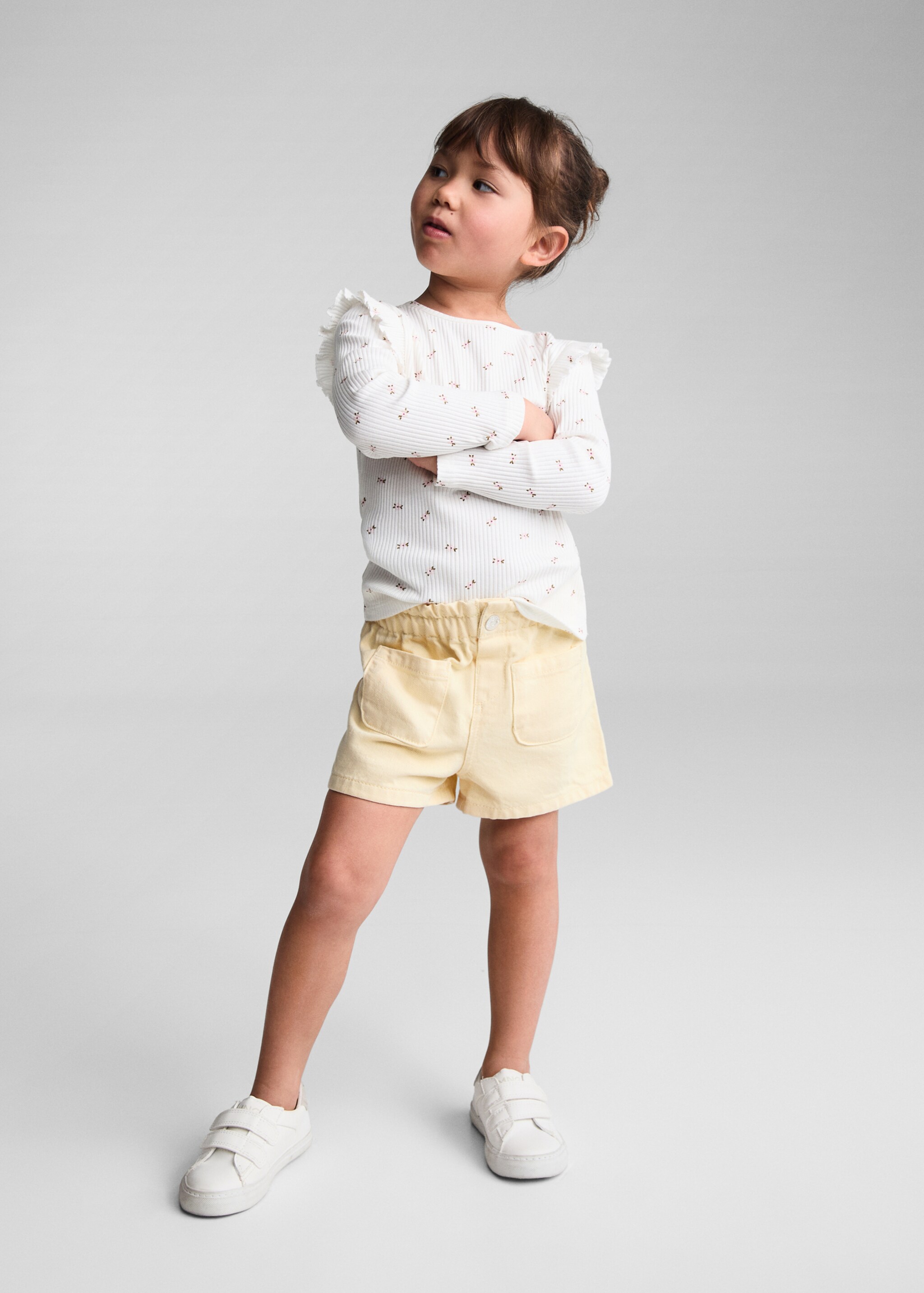 Short paperbag - Plan général, Jaune pastel. Ref: 67056007-00.