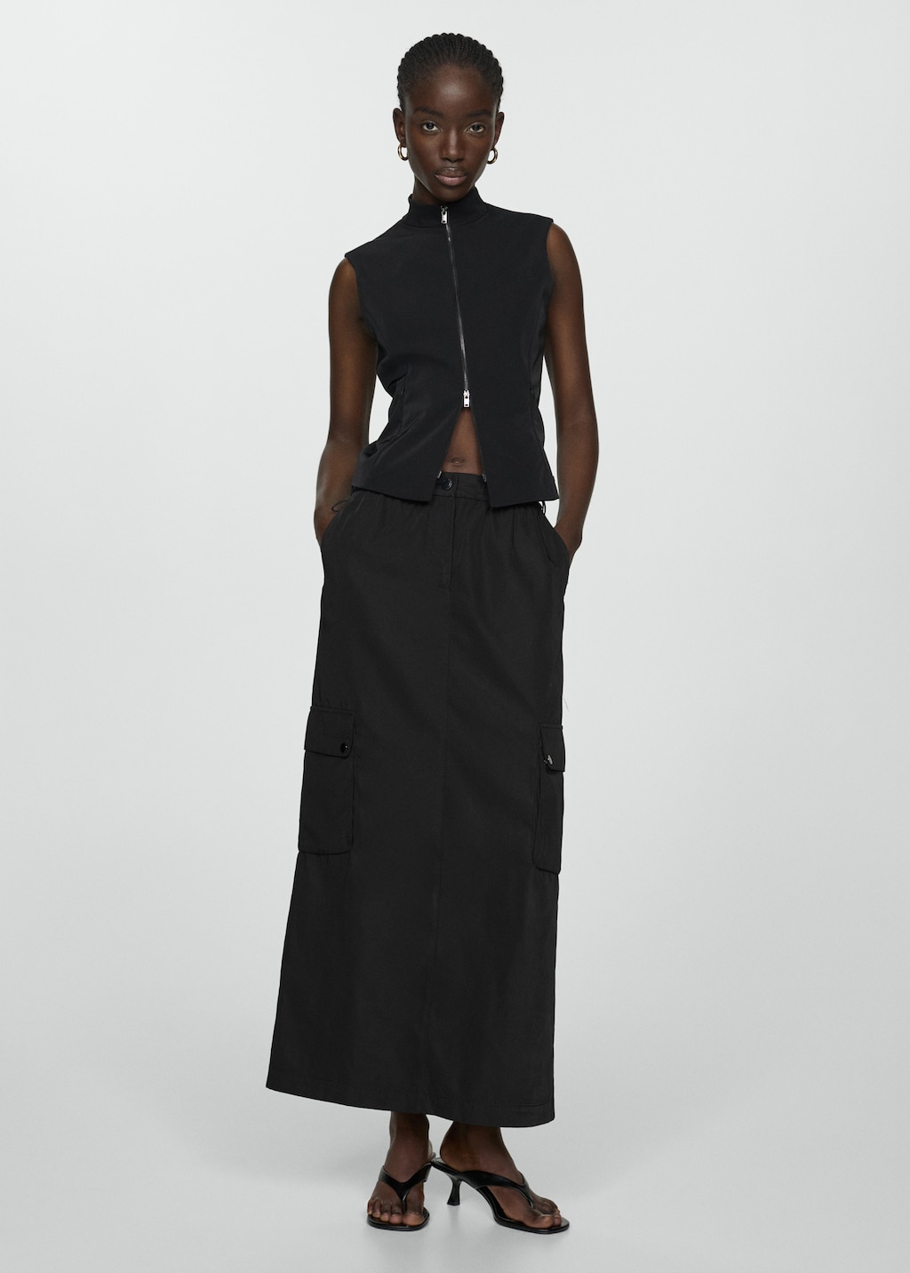 【NONCODE】Alla Bellua Cargo Long Skirt SACAI | x Spiewak Cargo Midi Skirt | GREY | Women | Lane
