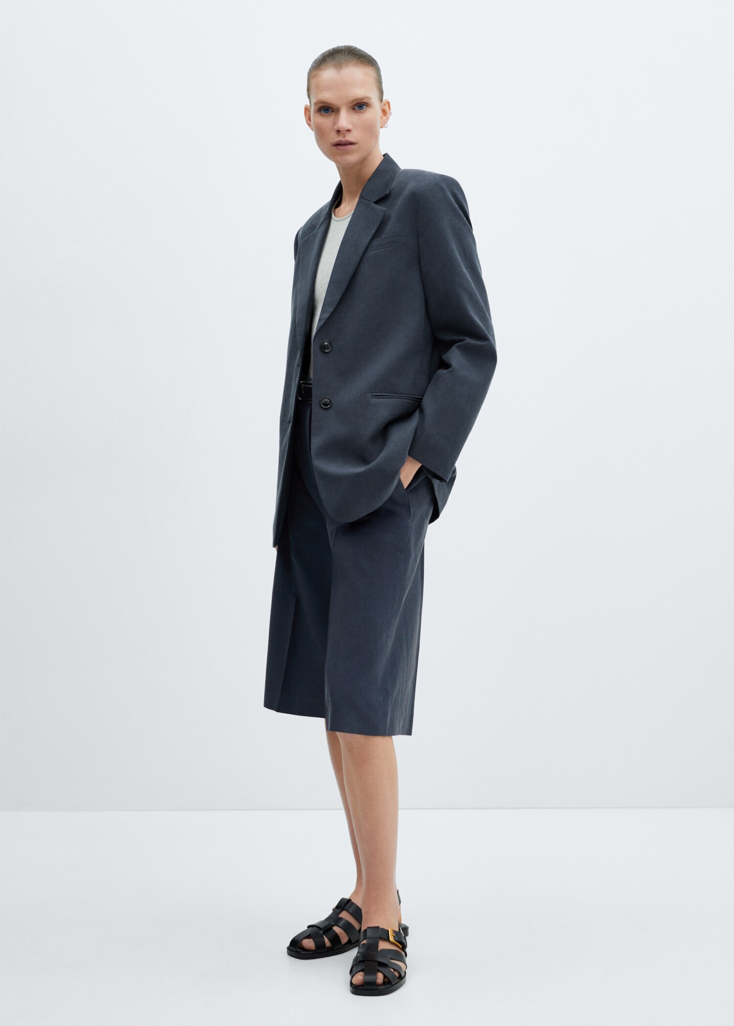 Veste Lyocell structurée - Plan général