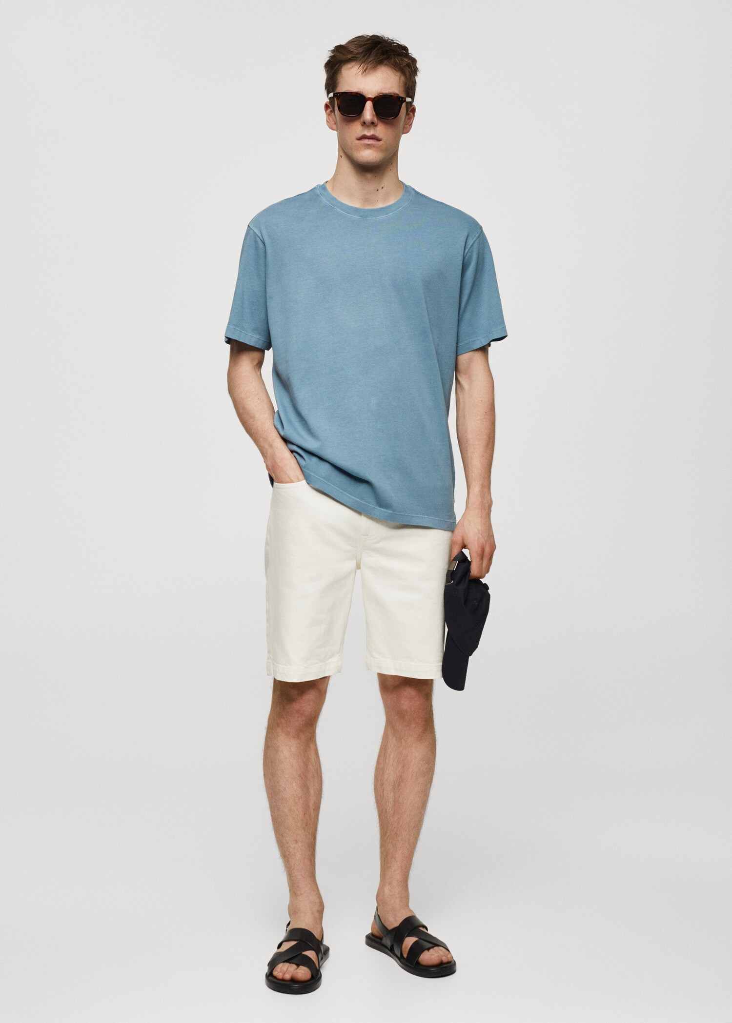 100% cotton relaxed-fit t-shirt - General plane
