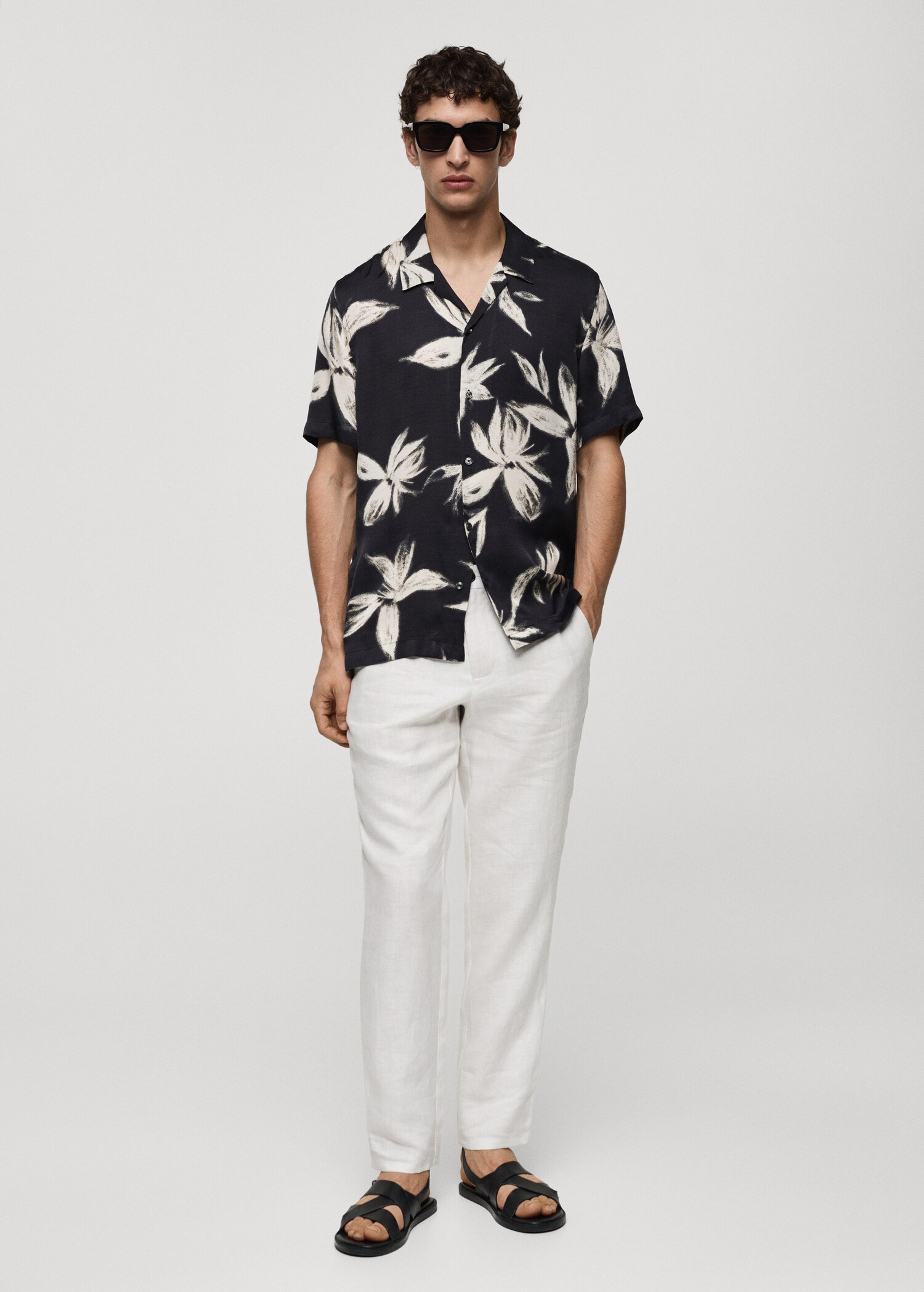 Camisa regular fit estampado hawaiano - Plano general