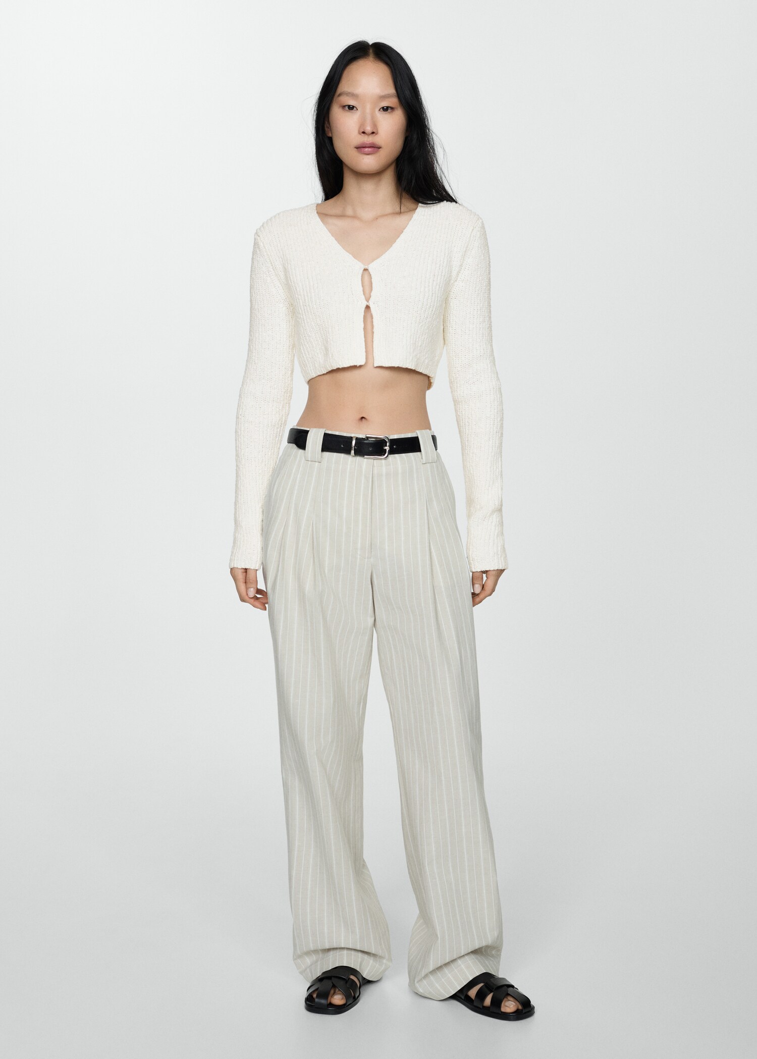 Cardigan crop maglia - Piano generale