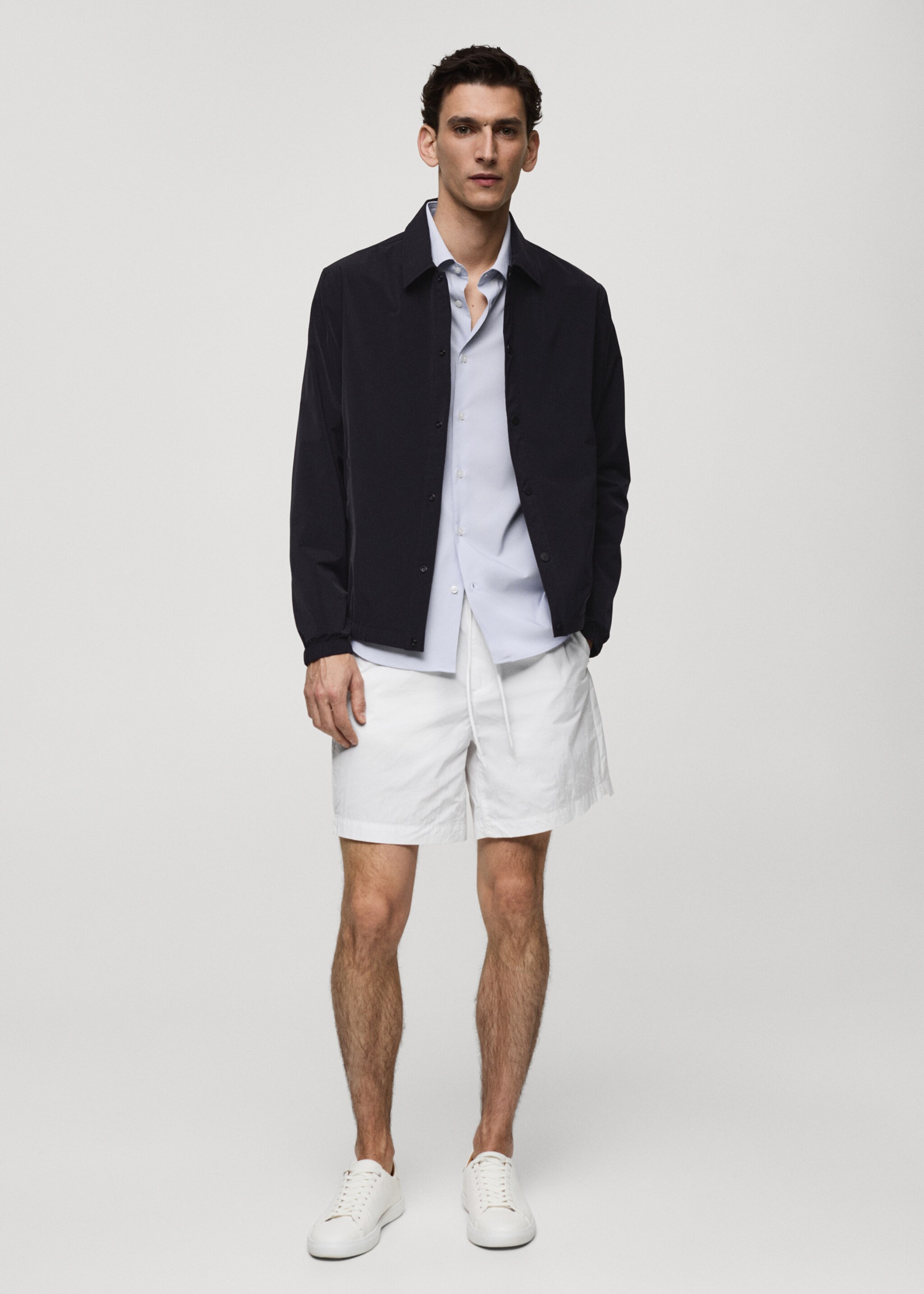 Lightweight water-repellent overshirt - General plane