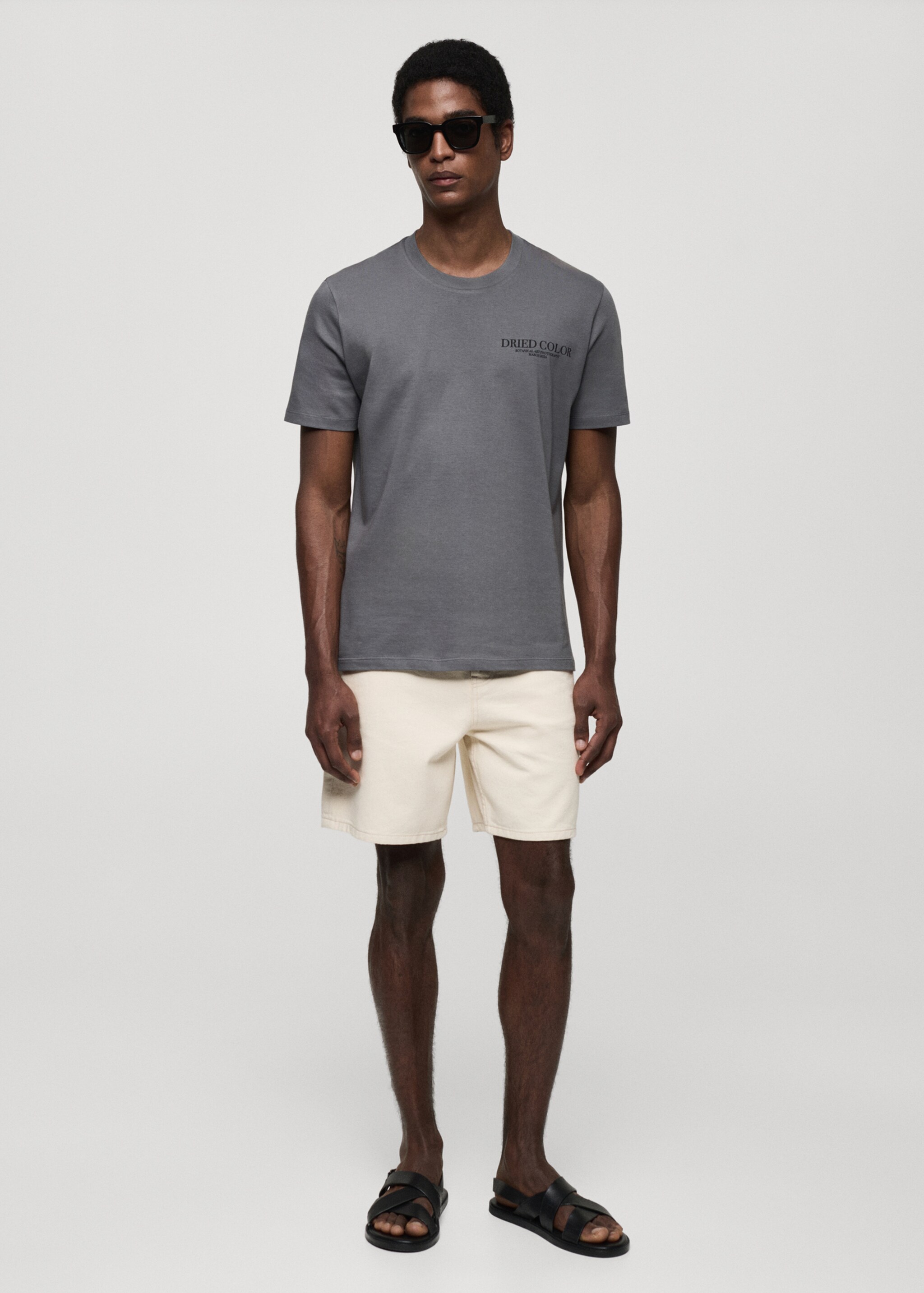 Printed slim-fit t-shirt - General plane
