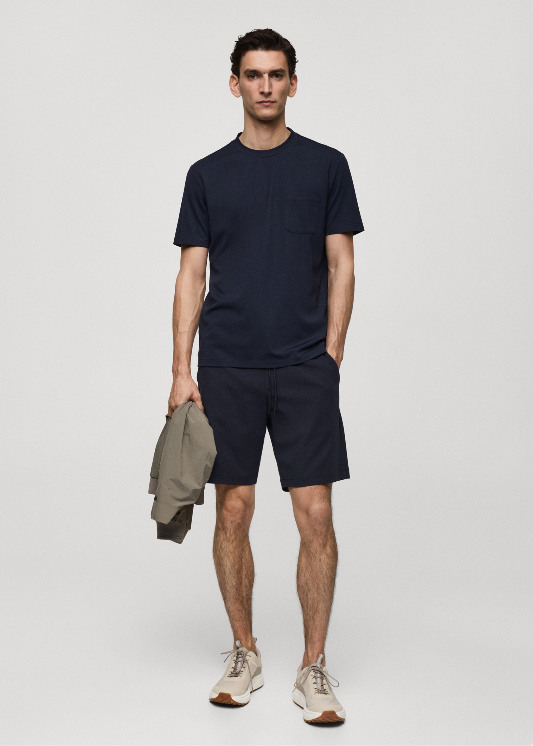 Slim fit t-shirt with pocket - General plane