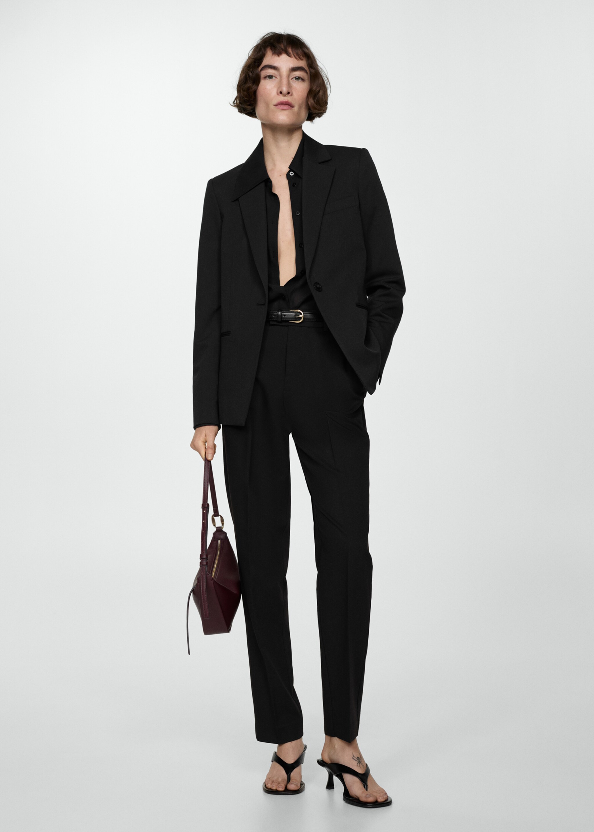 Fitted suit jacket - General plane