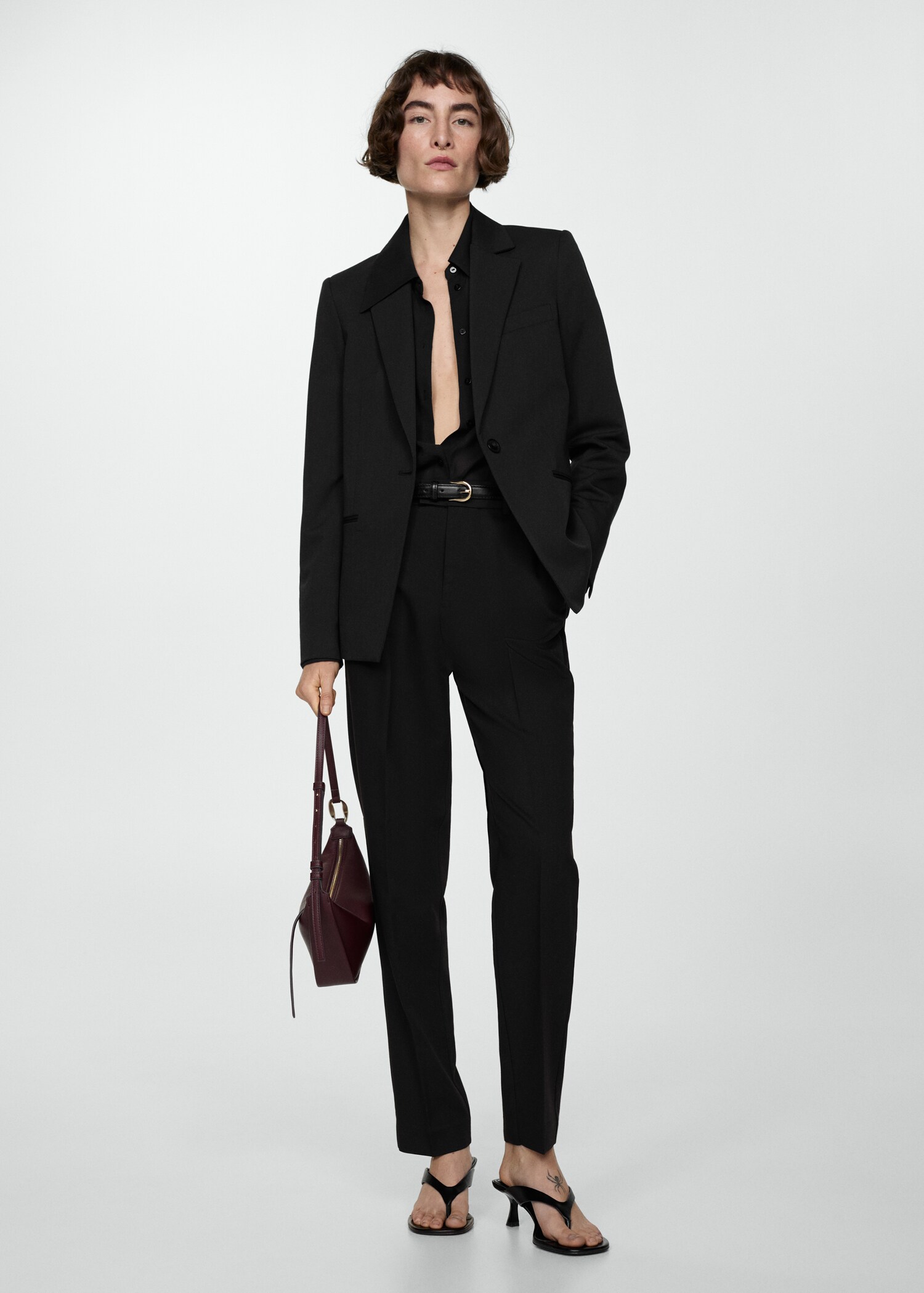 Fitted suit jacket - General plane