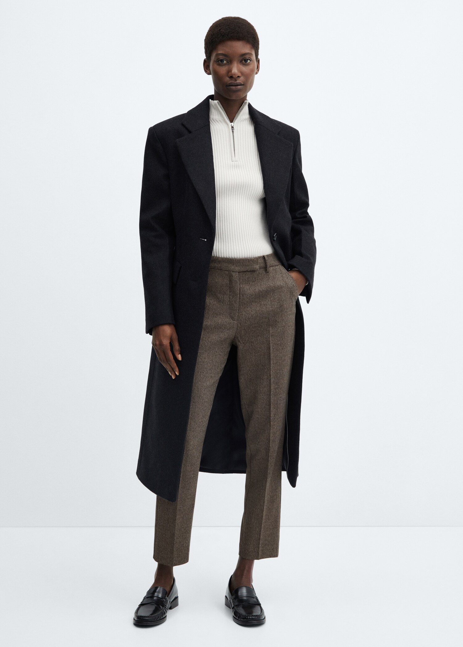 Skinny Hose mit mittelhohem Bund - Allgemeine Ansicht