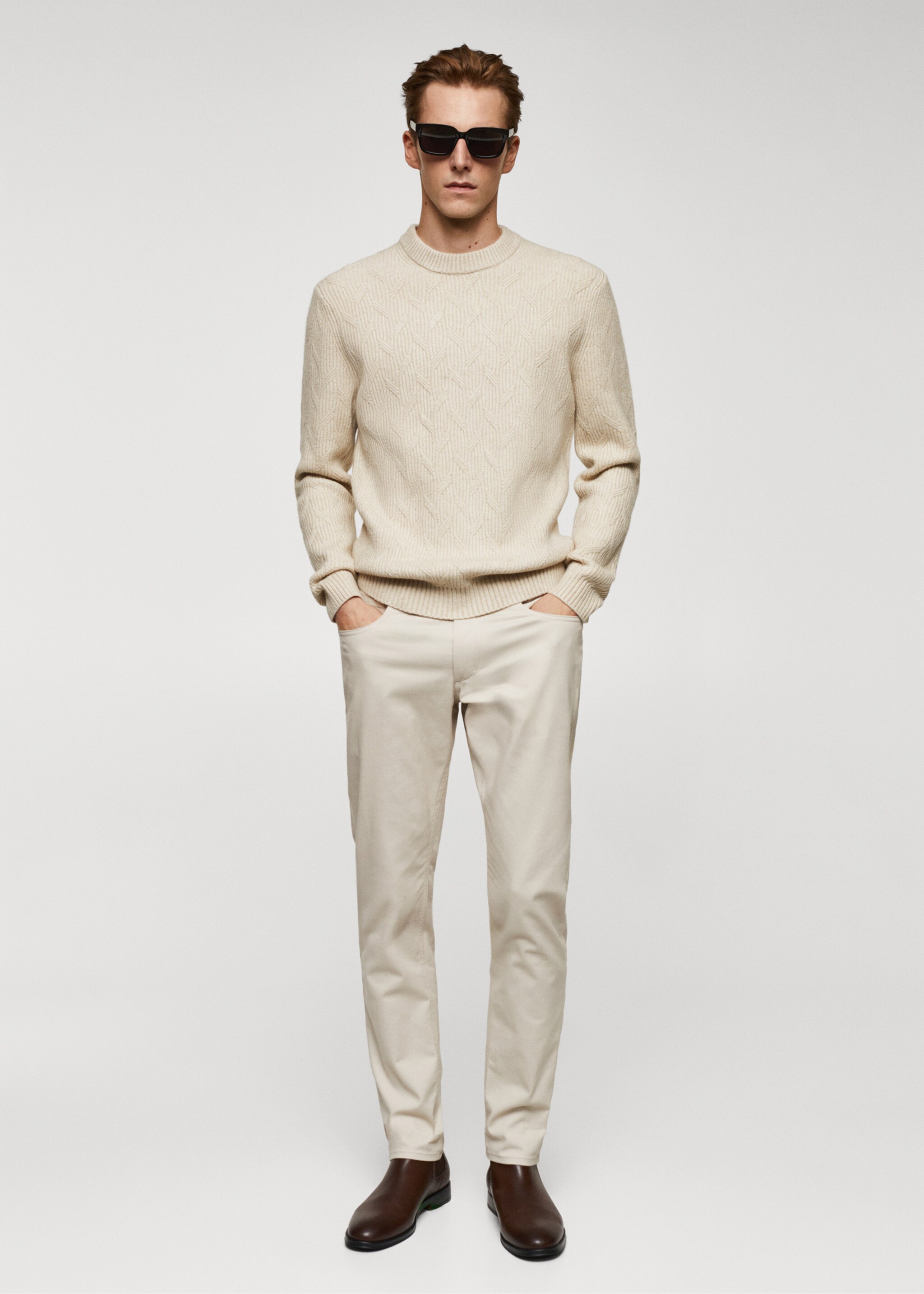 Pullover maglia intrecciato - Piano generale