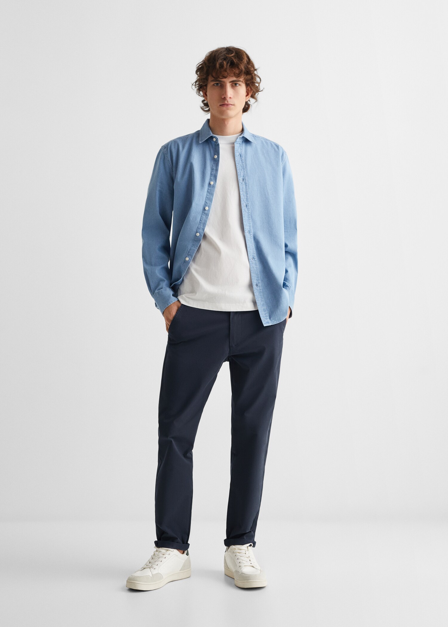 Camisa regular fit denim - Plano general