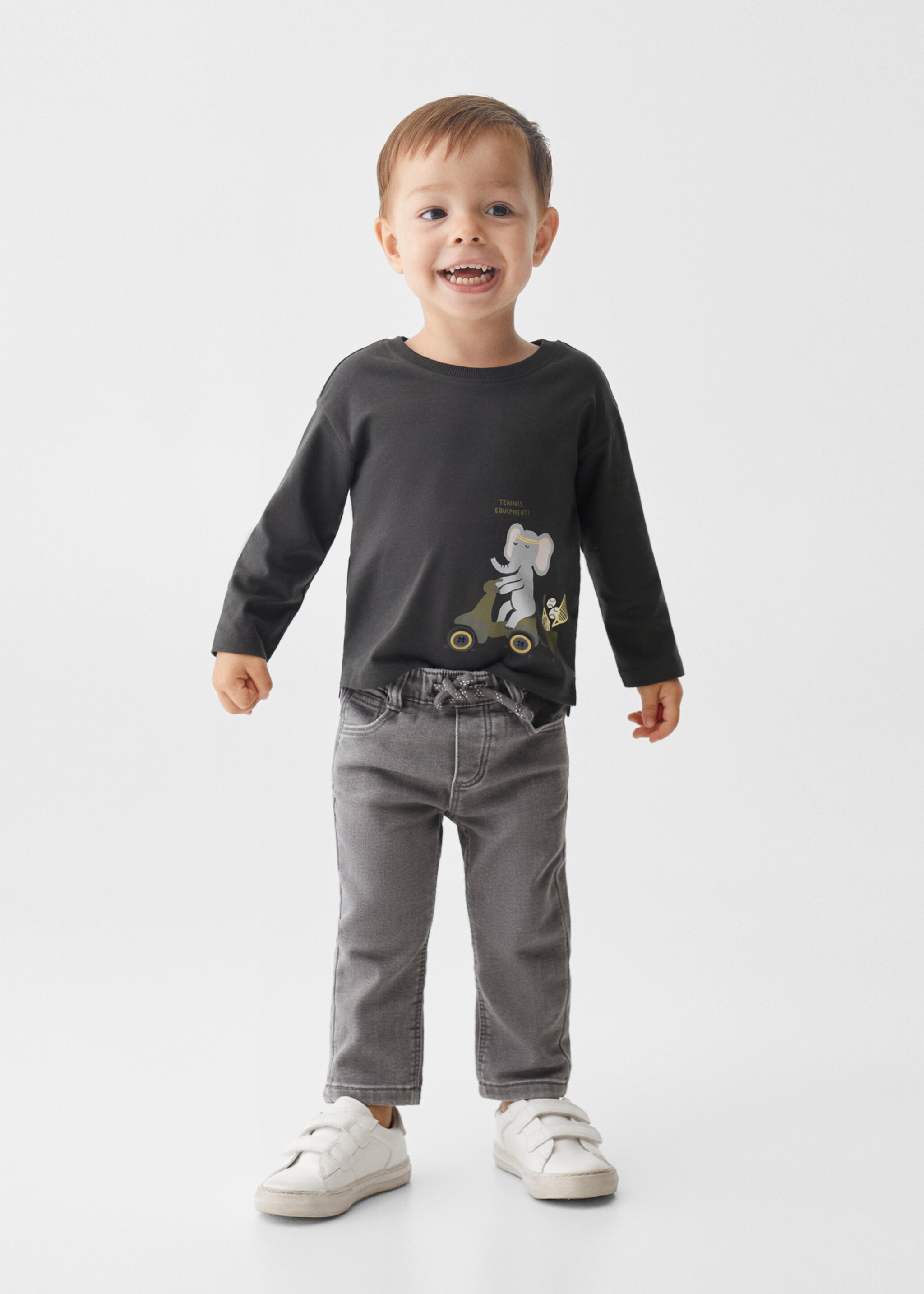 Drawstring waist jeans - General plane