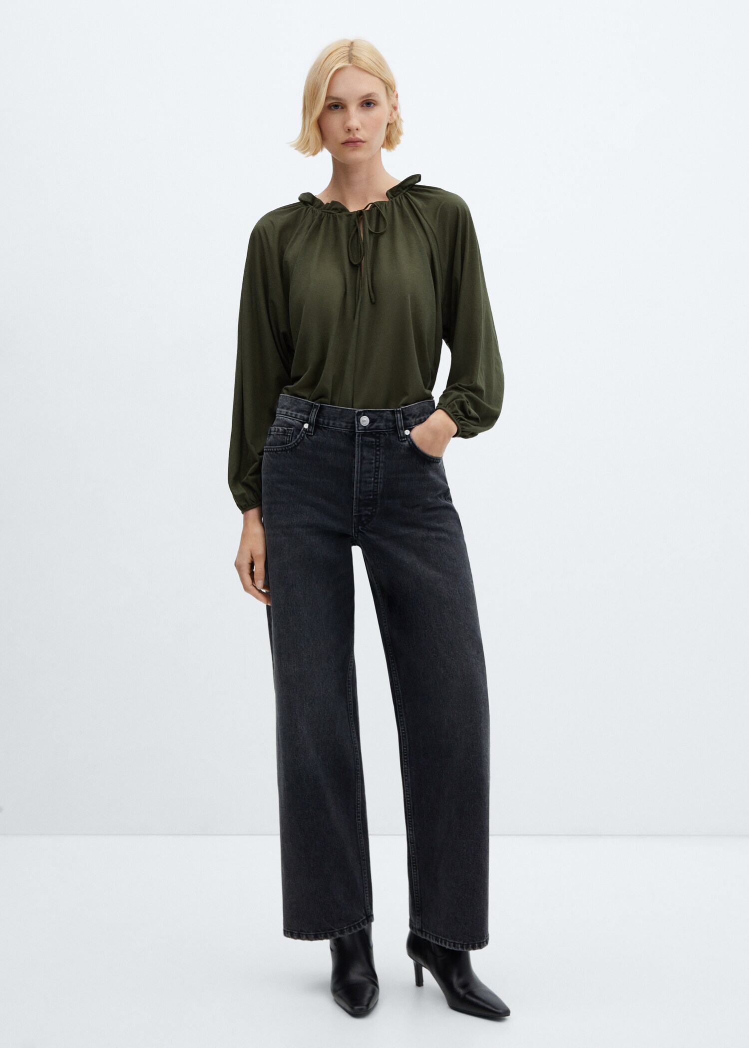 Bluse mit Ballonärmel - Allgemeine Ansicht
