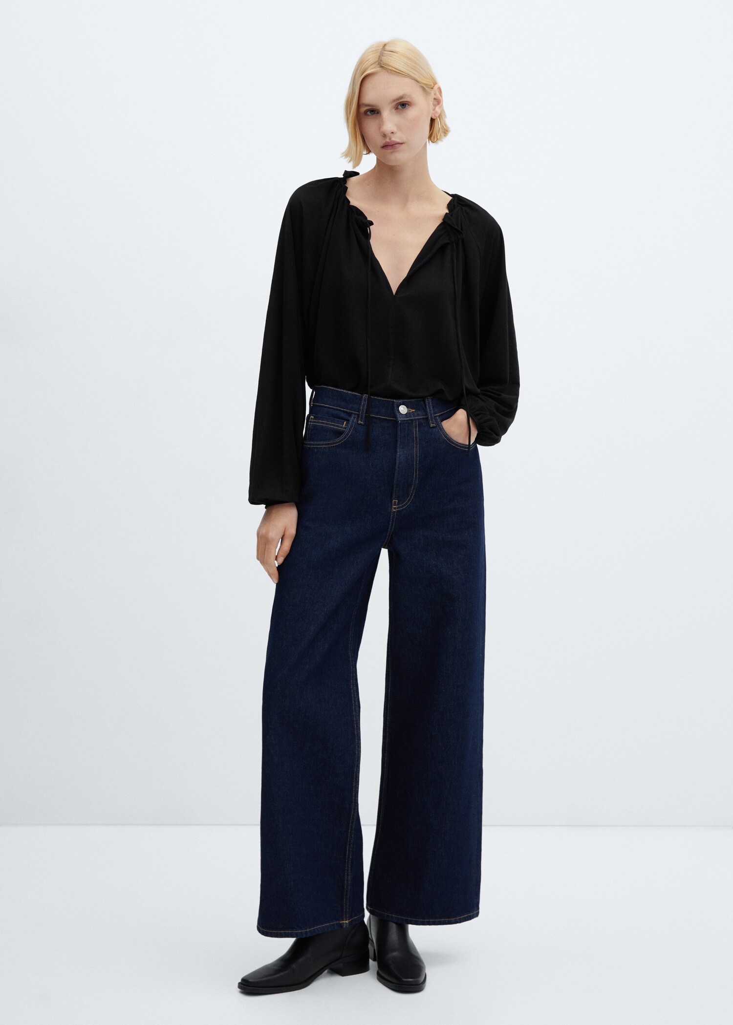 Bluse mit Ballonärmel - Allgemeine Ansicht