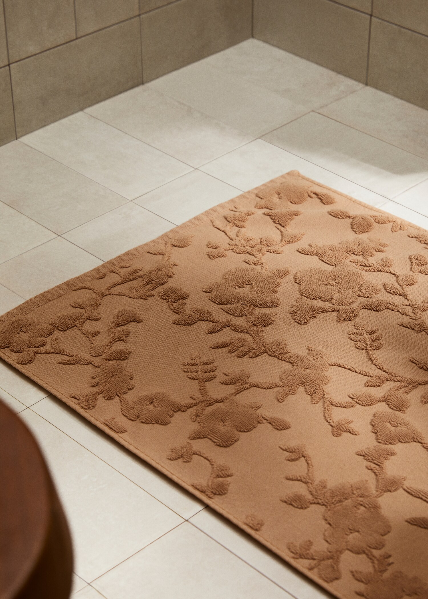 Tappeto da bagno jacquard fiore 50x70 cm - Piano generale