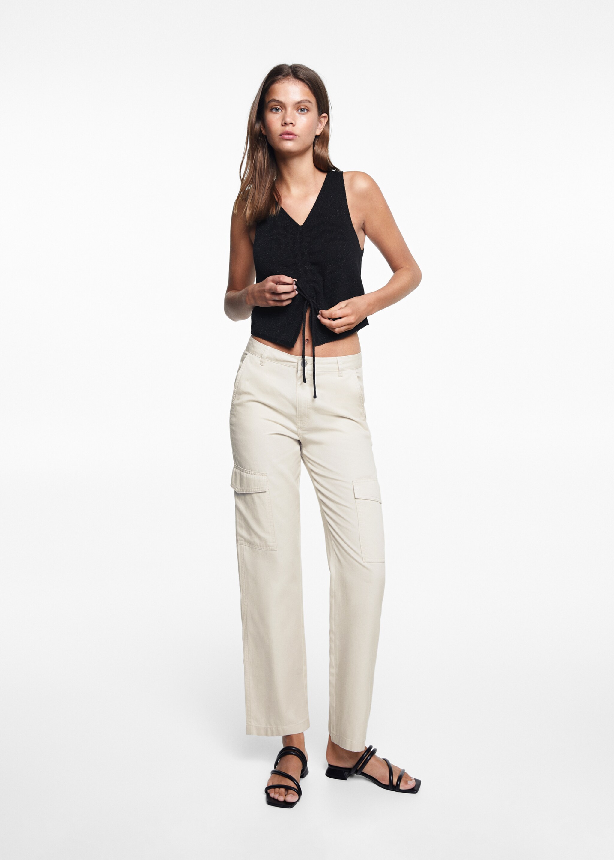 Glossed-effect top - General plane, Black. Ref: 67065153-00.