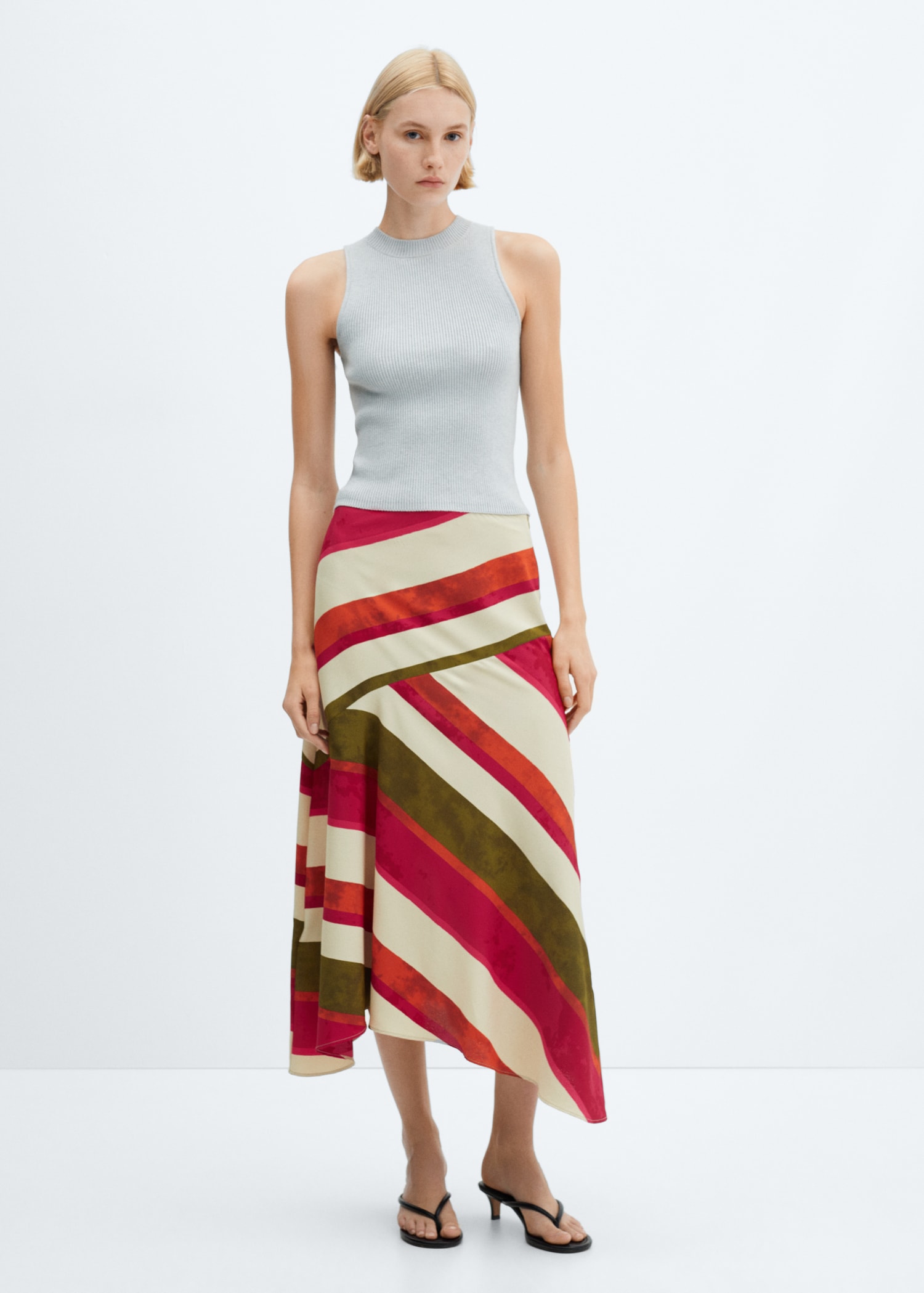 Blouse sans manches rayée multicolore femme | Morgan Blouse sans manches rayée multicolore femme | Morgan