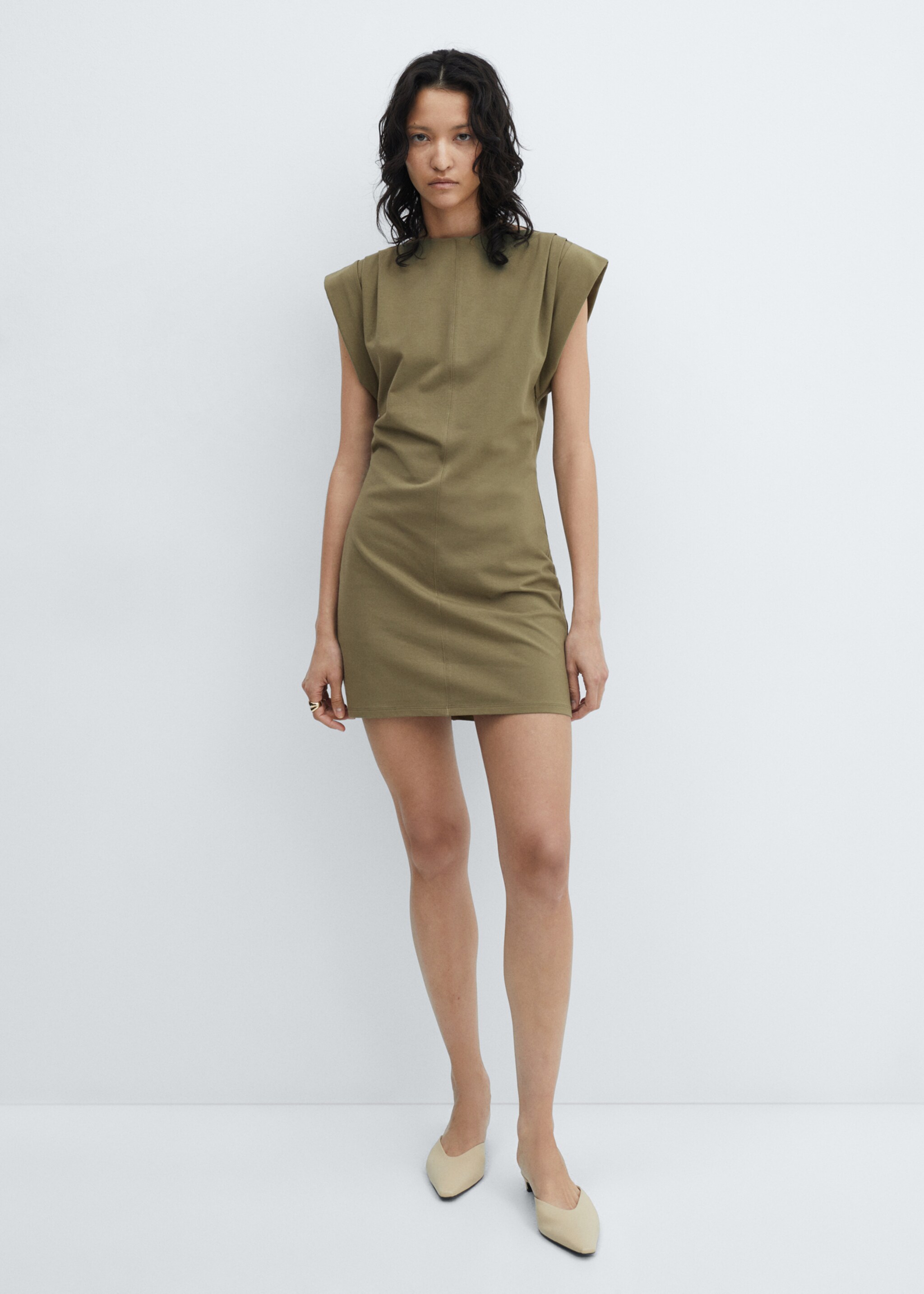 Robe maille manches à revers - Plan général