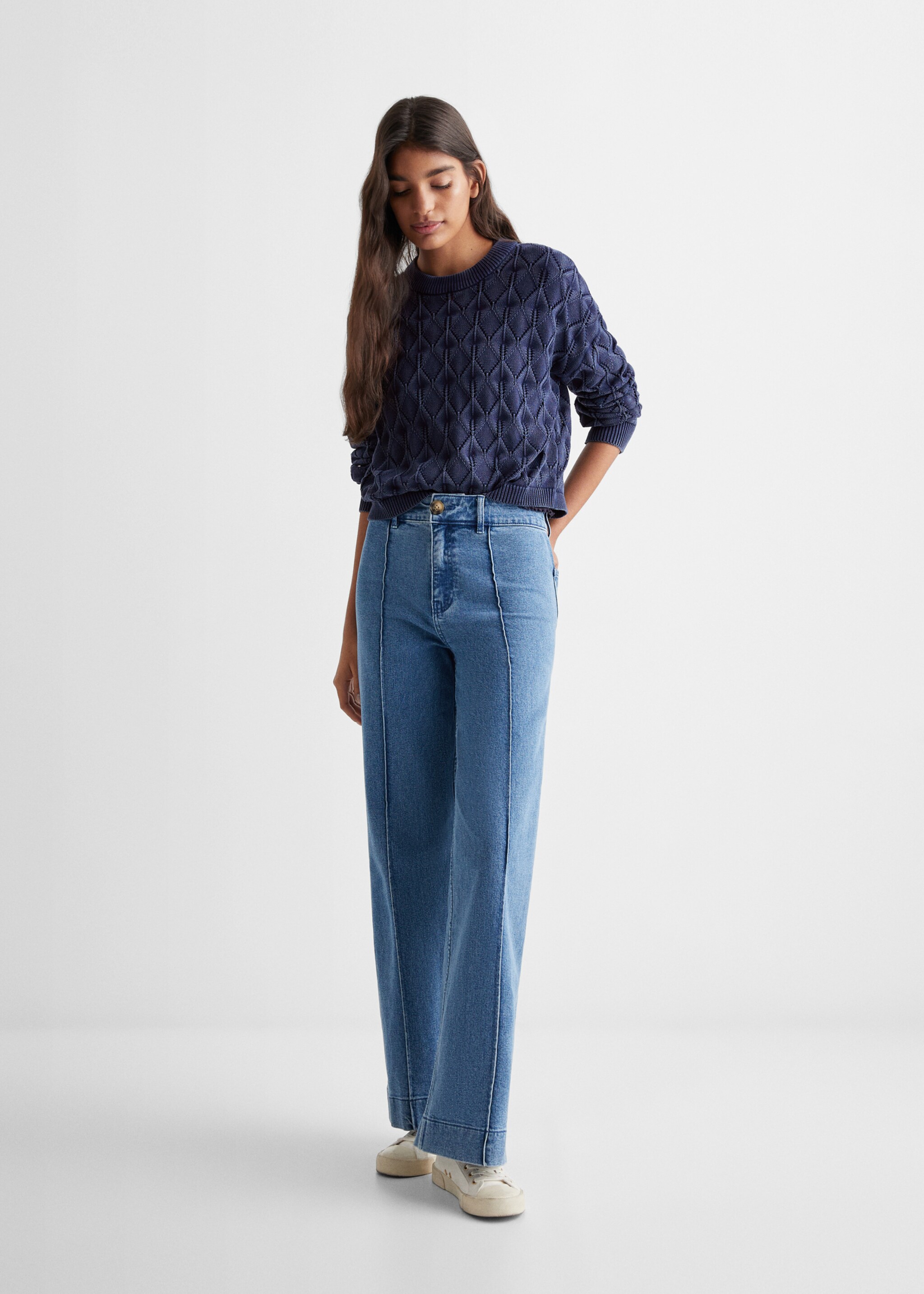 Openwork knit sweater - General plane