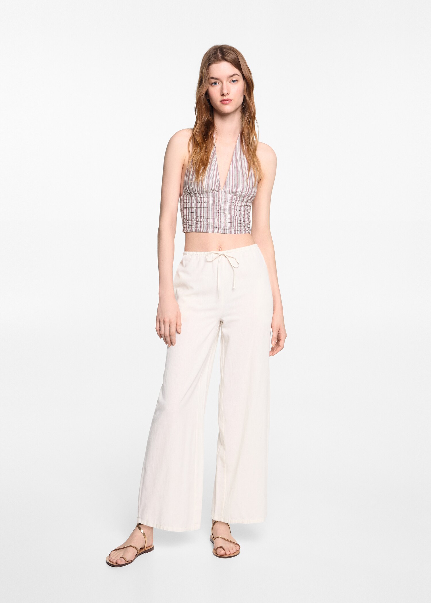 Open-back halter-neck top - General plane