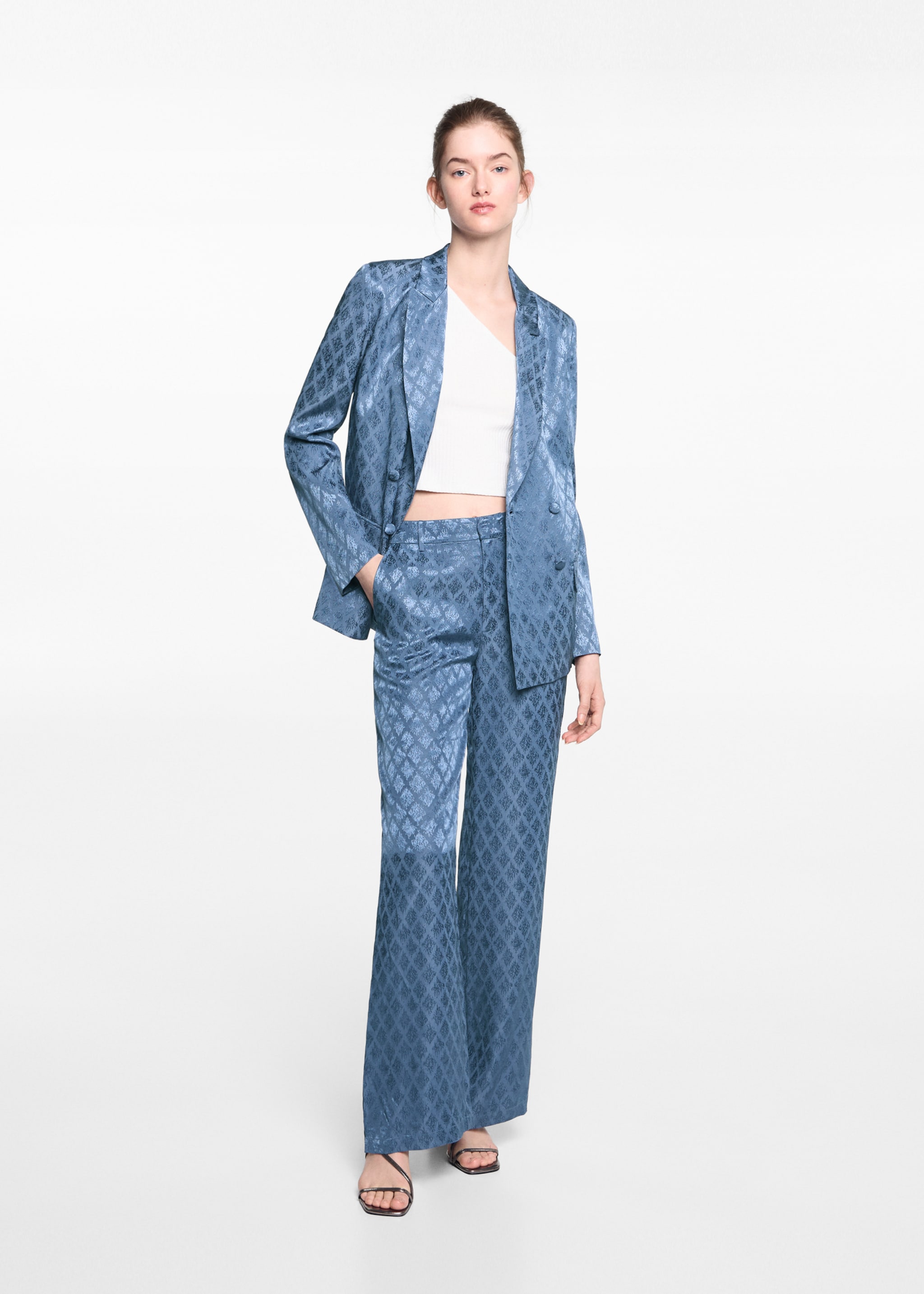 Double-breasted blazer - Overzichtstekening