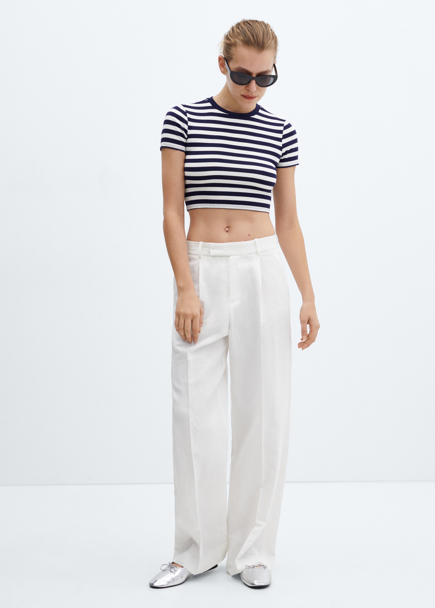 Striped crop T-shirt - General plane